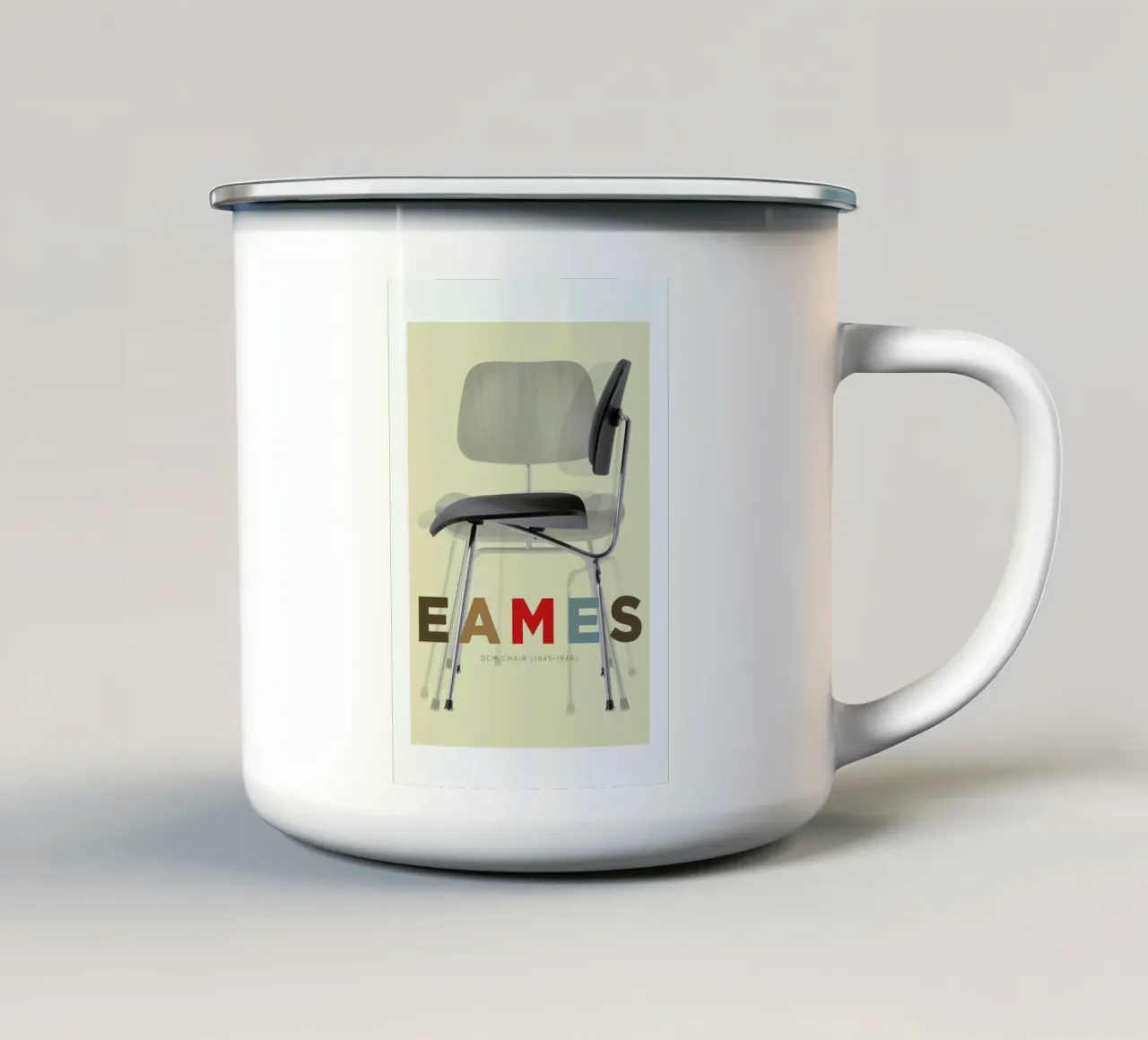 Eames DCM tazza in smalto da Visual Philosophy