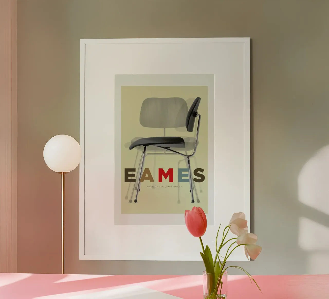 Eames DCM poster con telaio in legno da Visual Philosophy