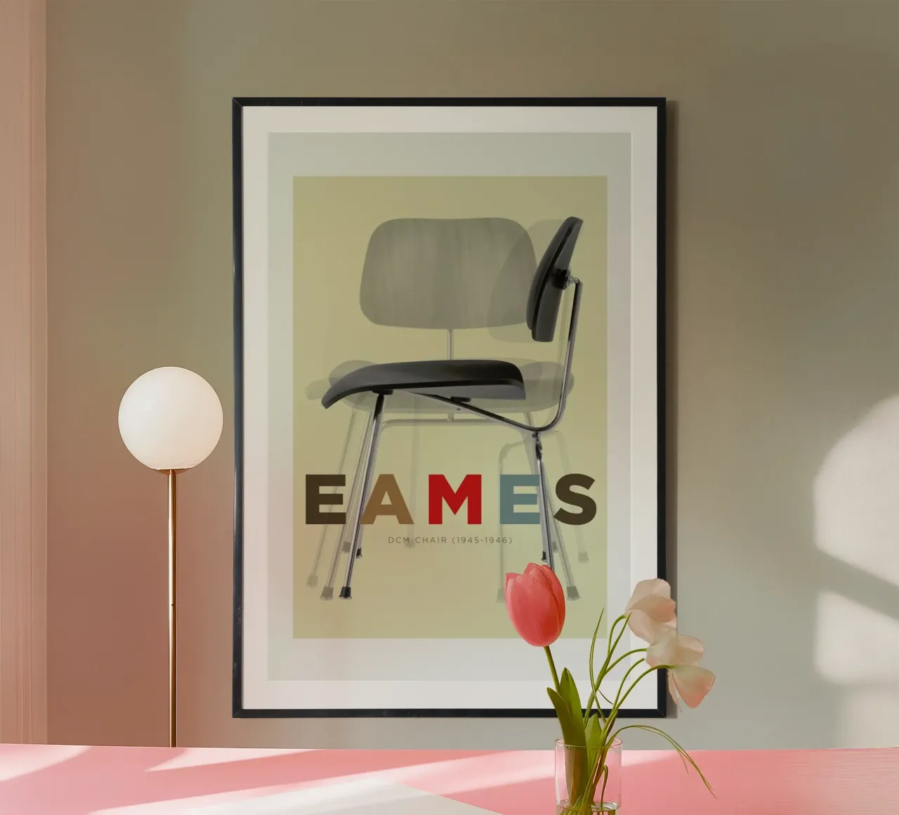 Eames DCM poster con telaio in legno da Visual Philosophy