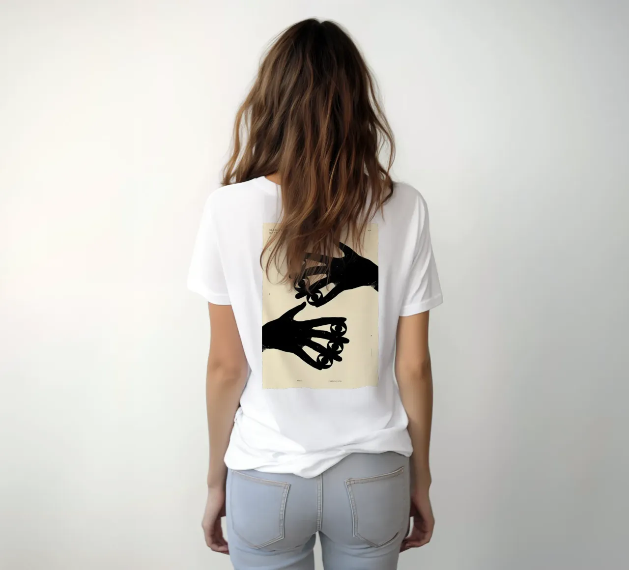Vedere le dita - Composizione surreale in nero t-shirt da Kunst und Kontrast
