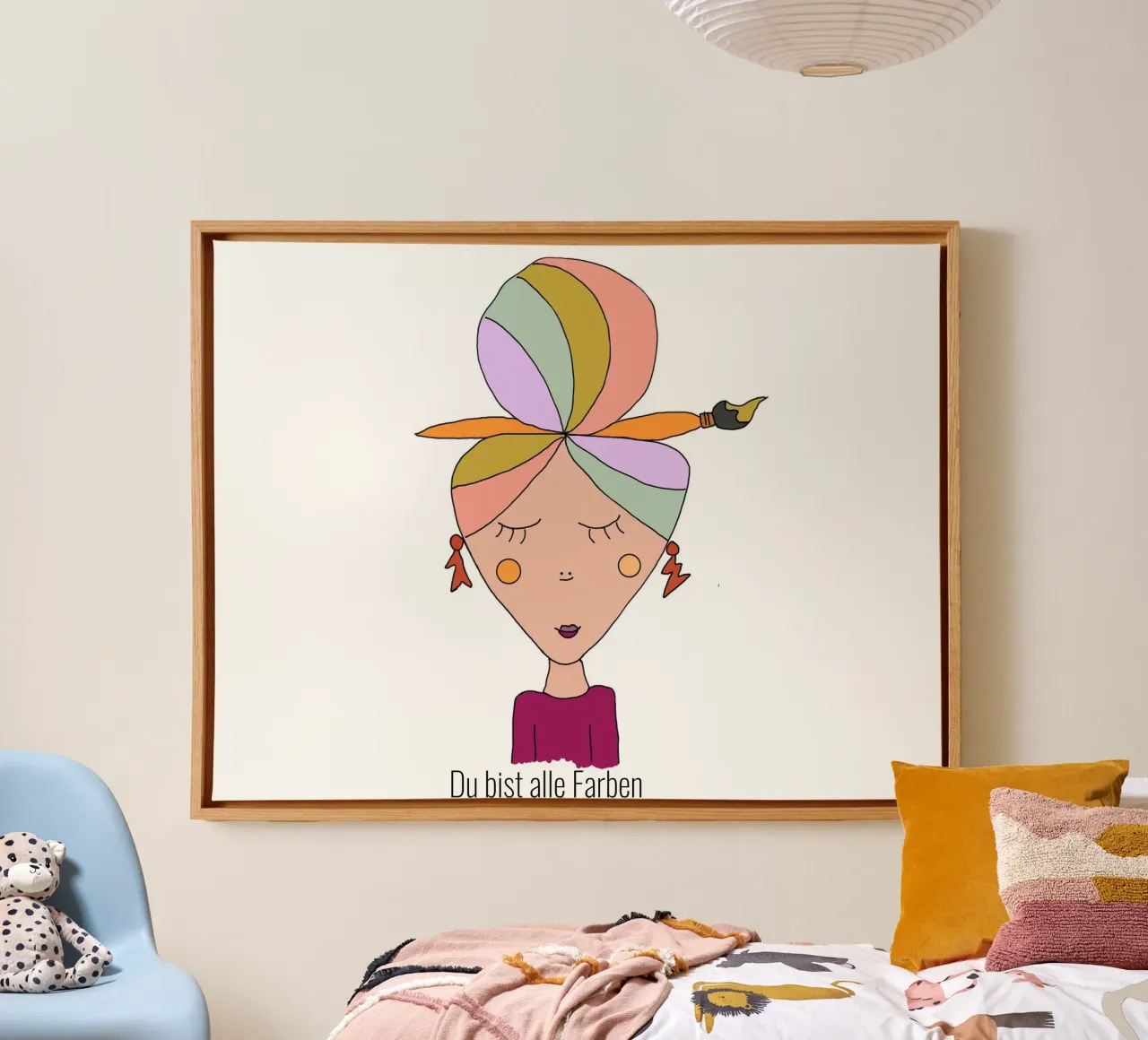 Siete tutti colori tela con Cornice a cassetta da littlereminder