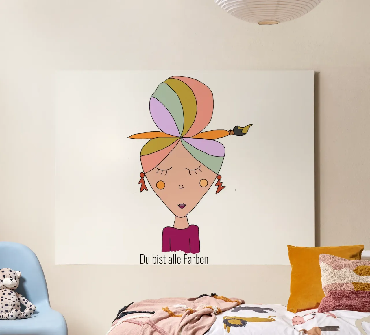 Siete tutti colori tela con Cornice a cassetta da littlereminder