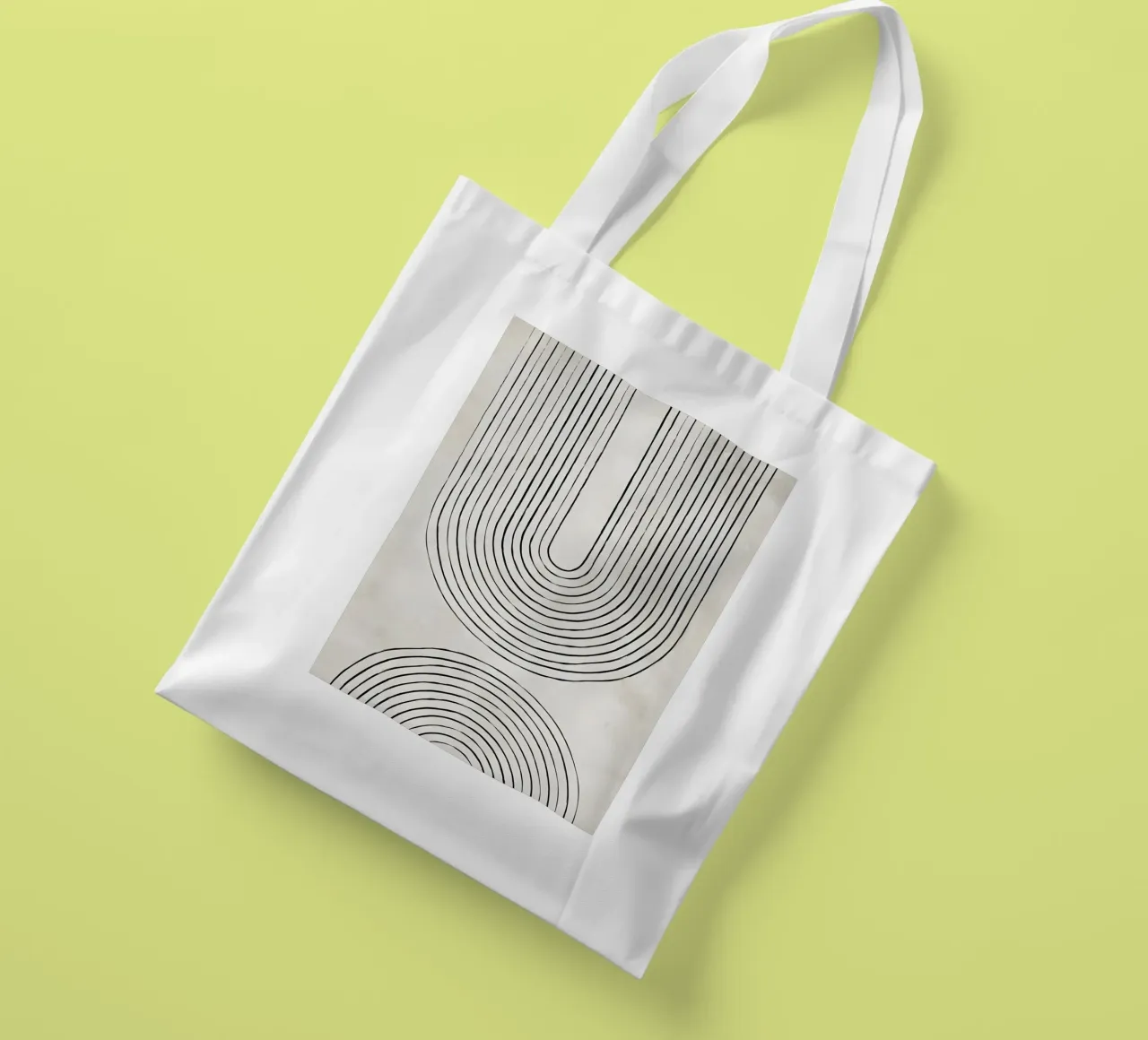 Infinite paths - abstract art of line management tote bag by Kunst und Kontrast