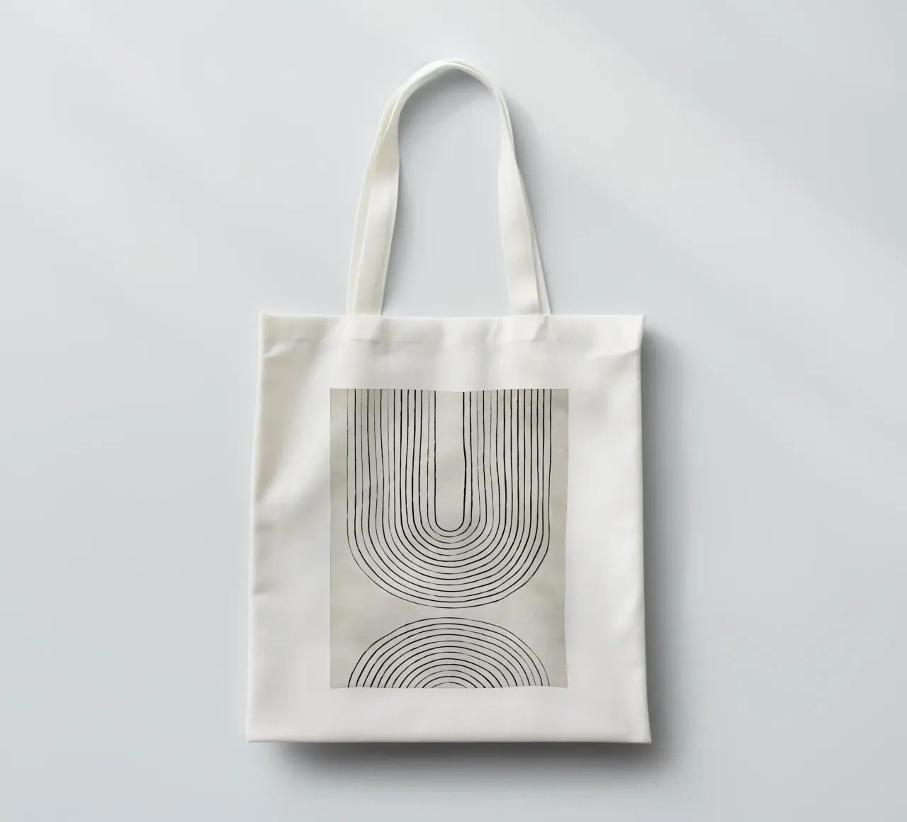 Infinite paths - abstract art of line management tote bag by Kunst und Kontrast