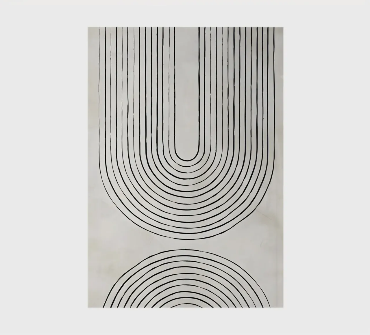 Infinite paths - abstract art of line management notebook by Kunst und Kontrast