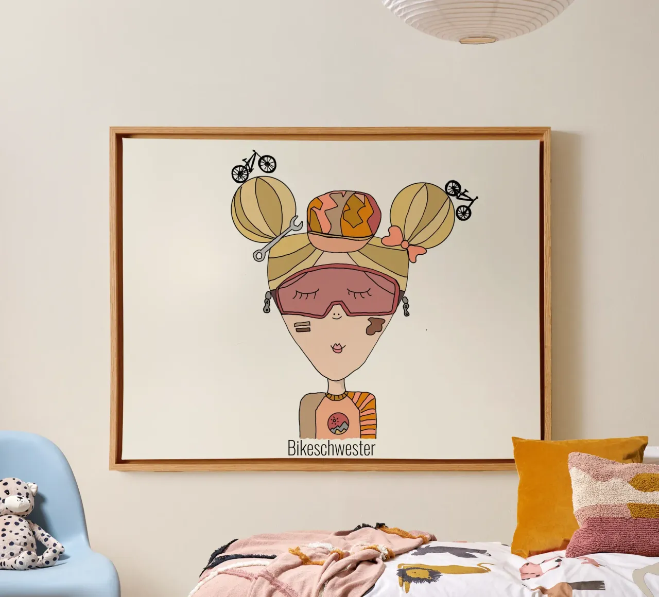 Bikeschwester tela con Cornice a cassetta da littlereminder