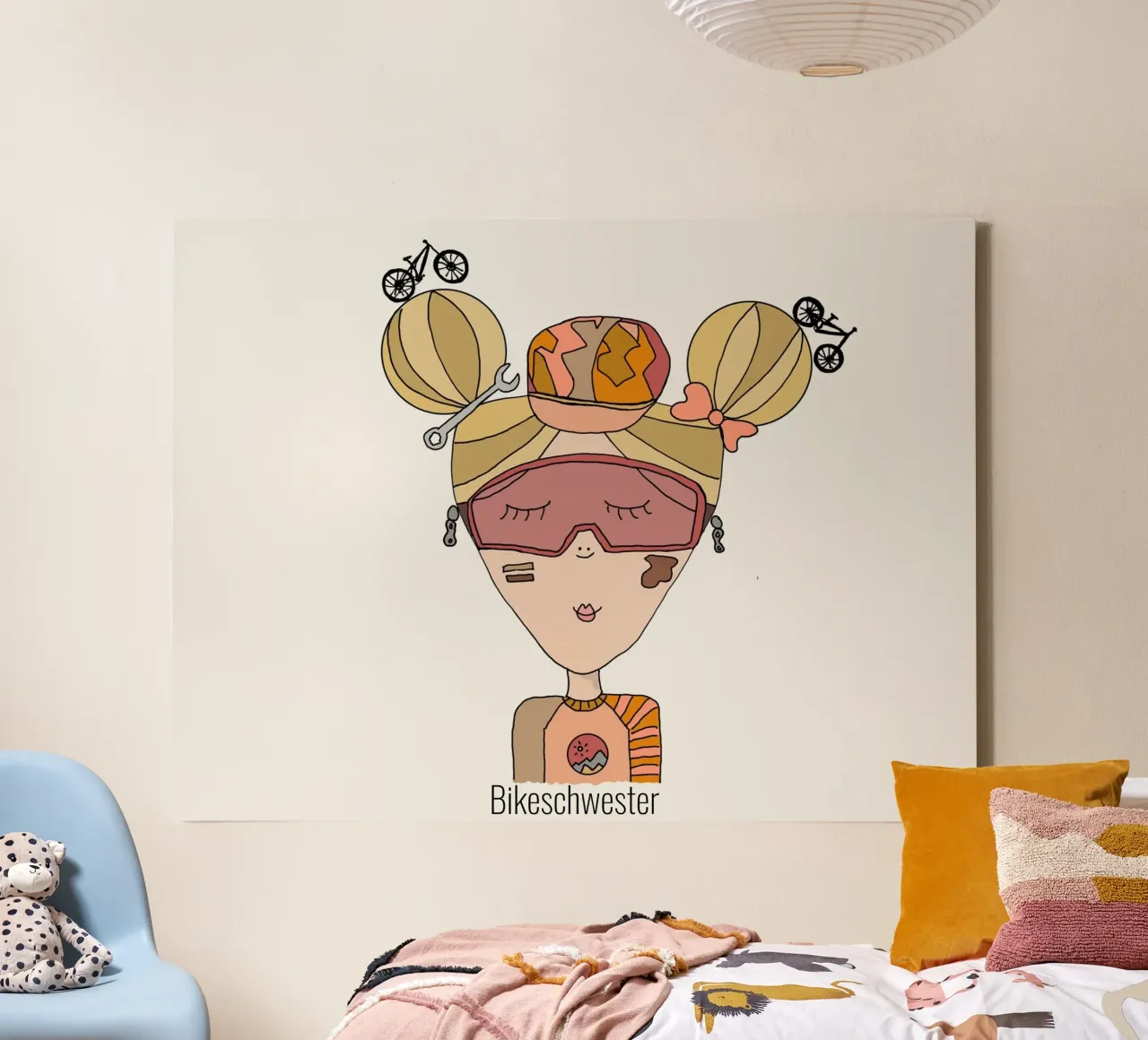 Bikeschwester tela con Cornice a cassetta da littlereminder