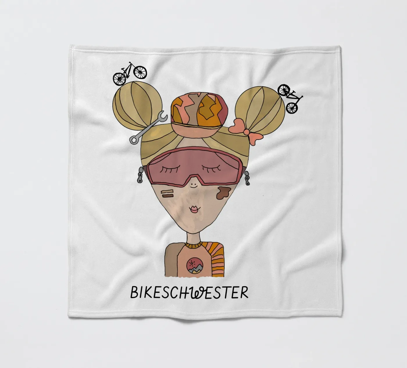Bikeschwester Fleecedecke von littlereminder