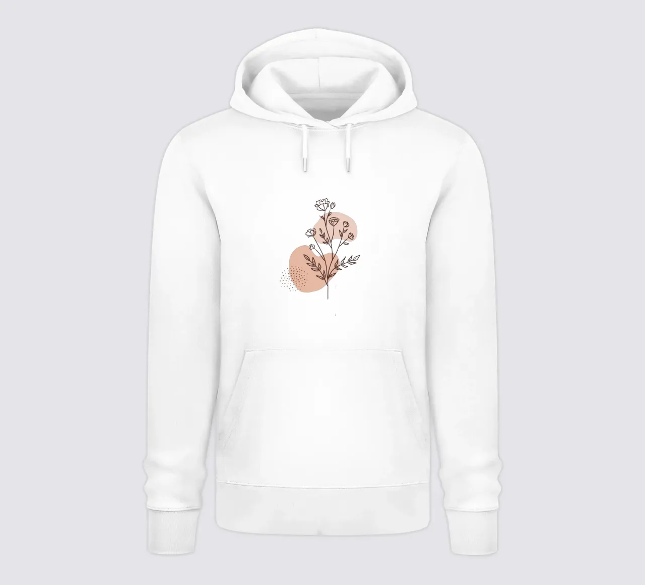 Rosa minimale felpa con cappuccio da Kiroiharu