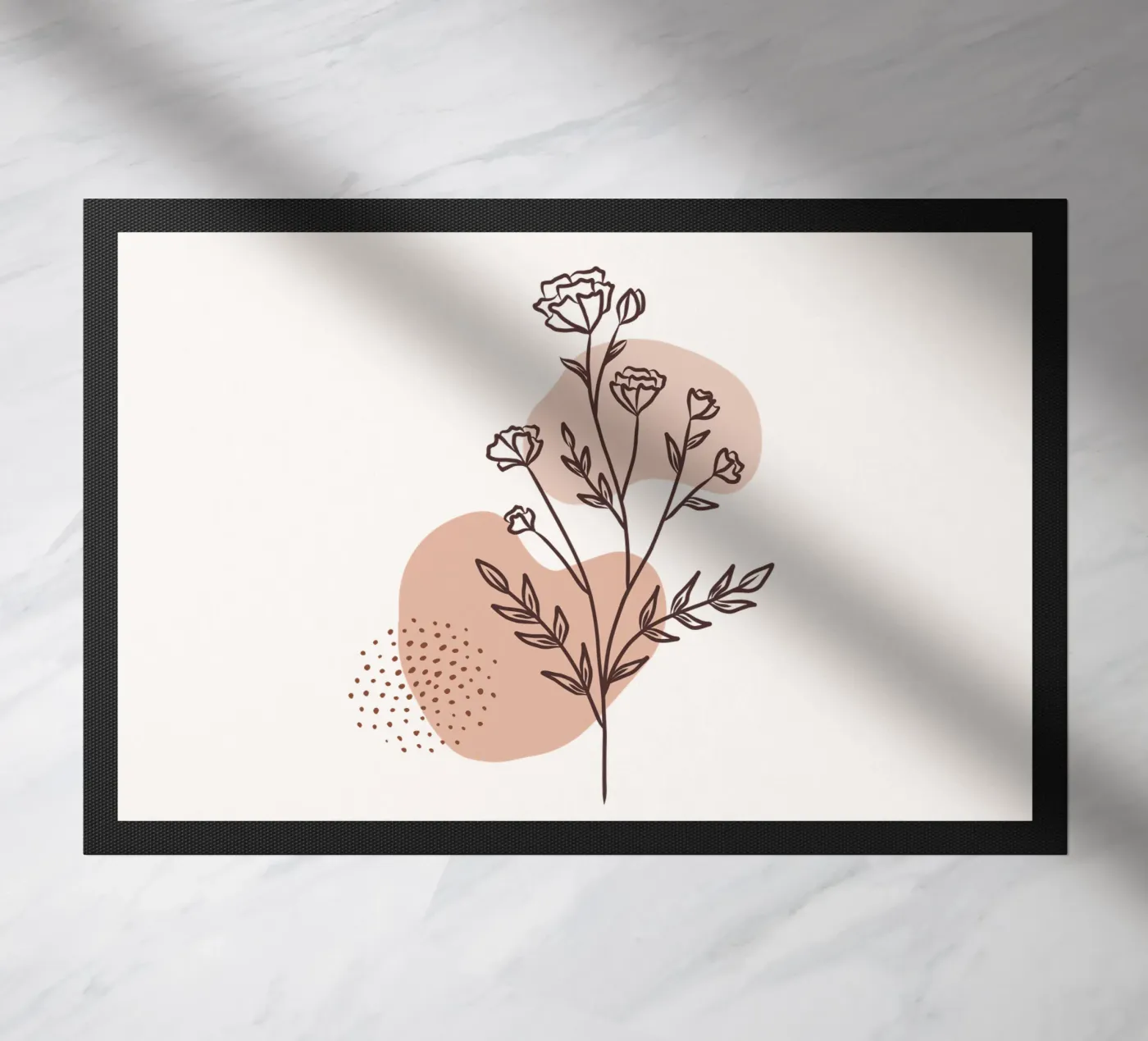 Minimal Rose doormat by Kiroiharu