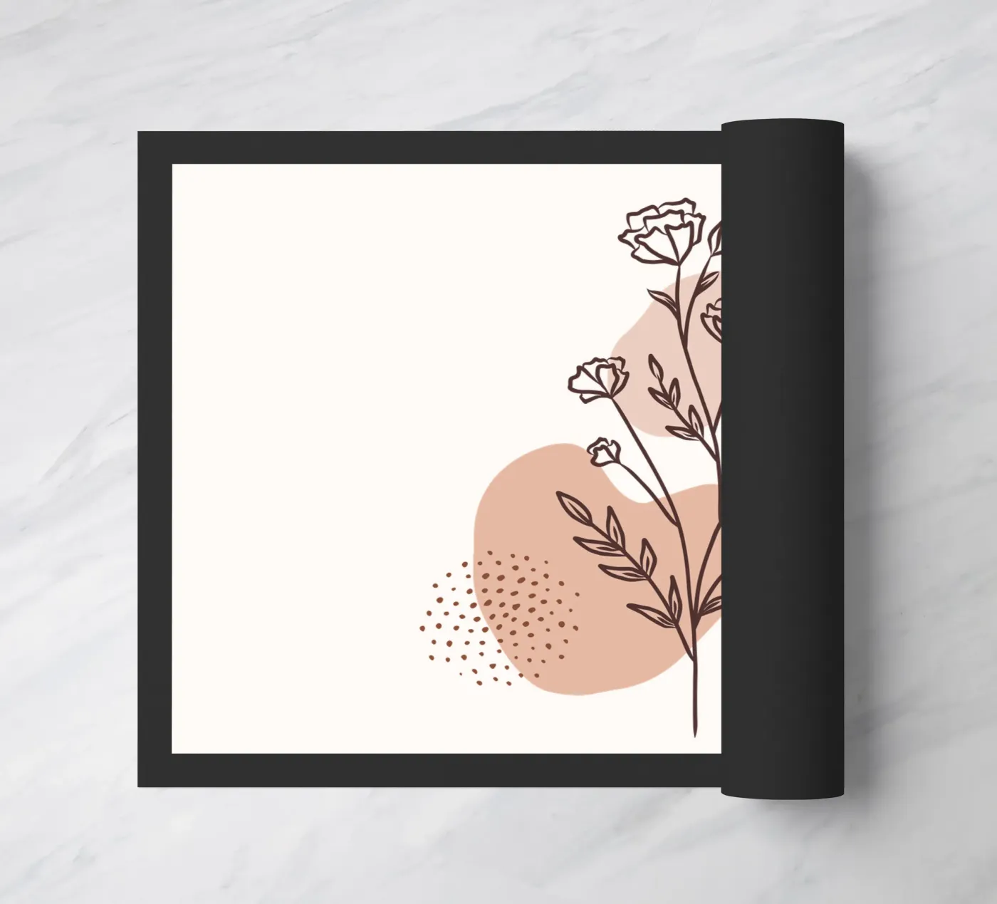 Minimal Rose doormat by Kiroiharu