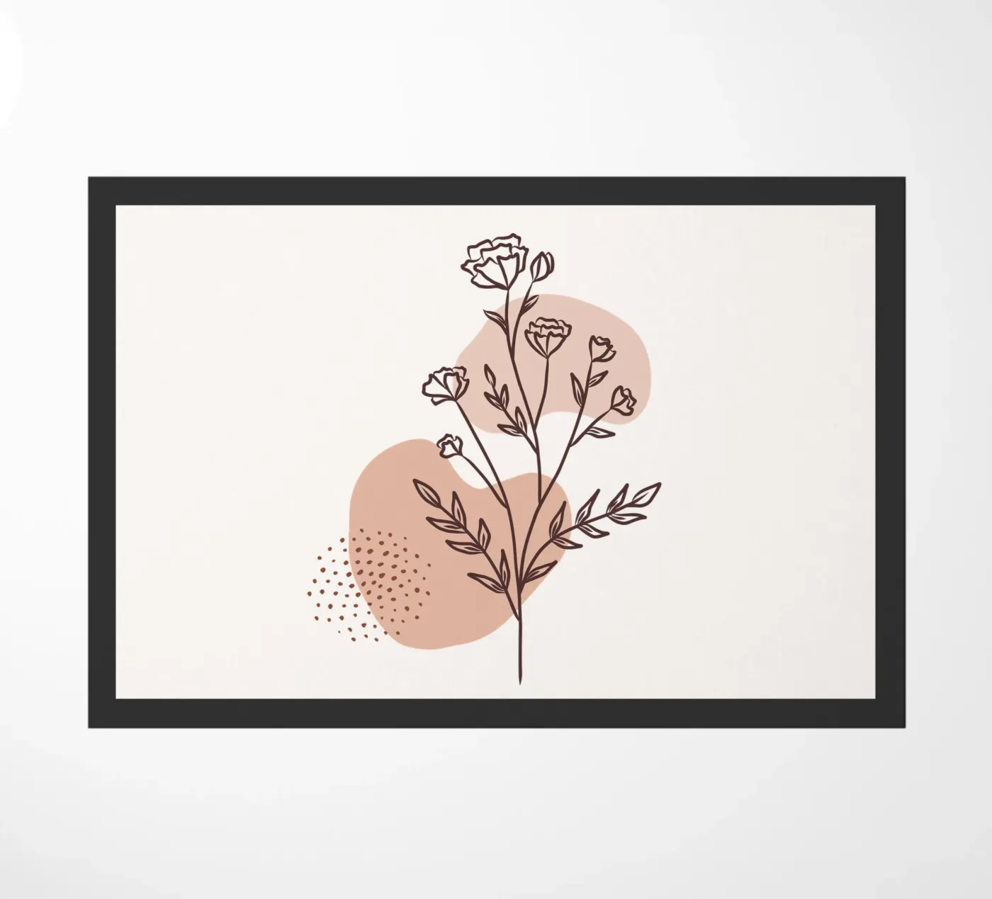 Minimal Rose doormat by Kiroiharu