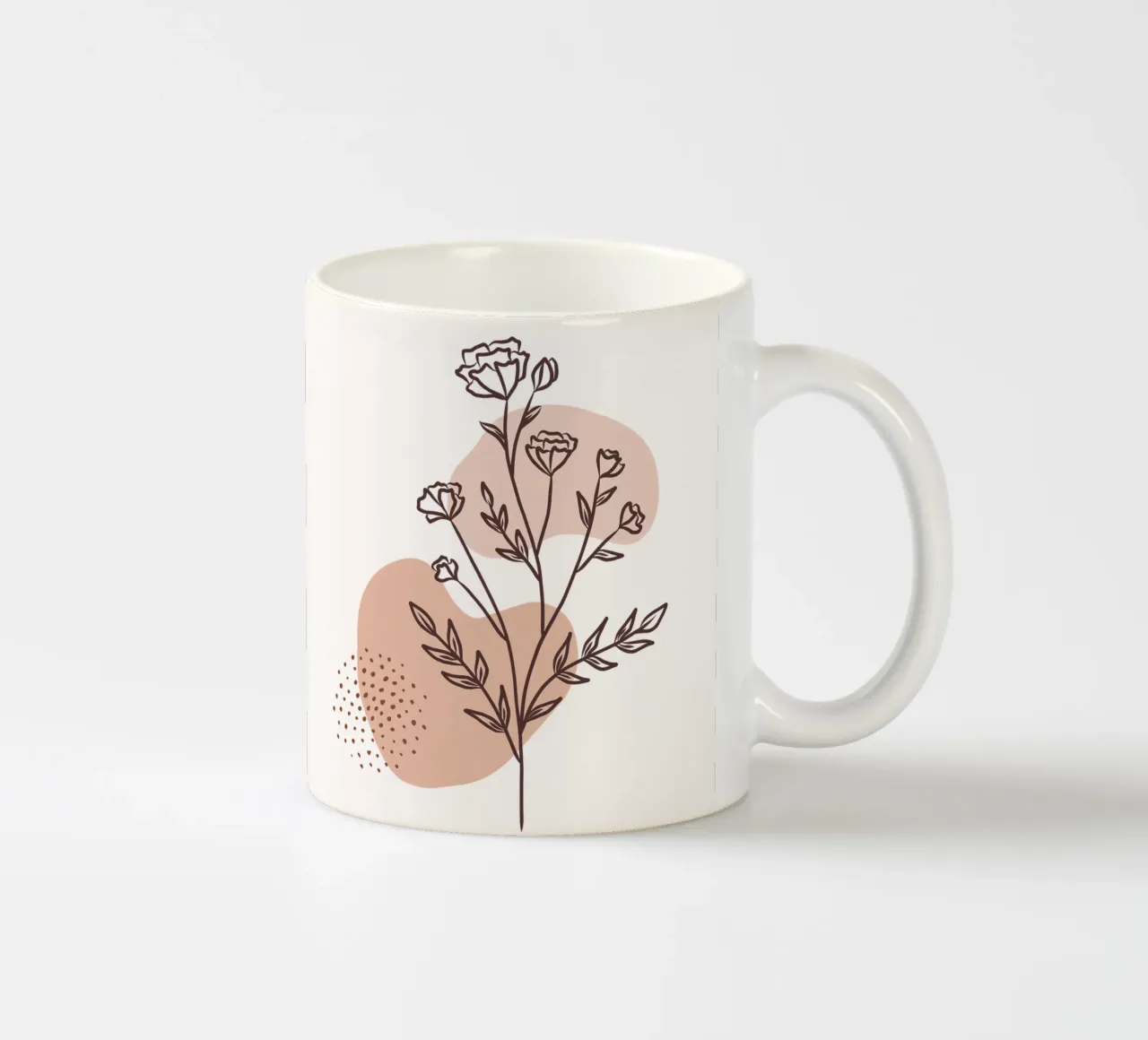 Rosa minimale tazza in ceramica da Kiroiharu