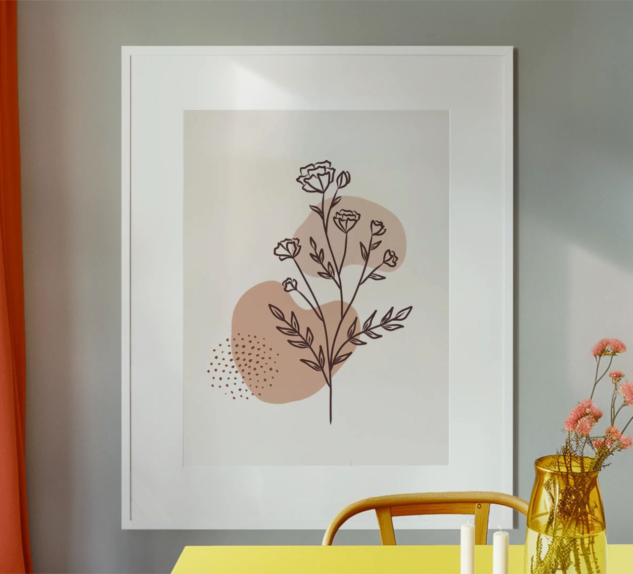 Minimal Rose Poster von Kiroiharu