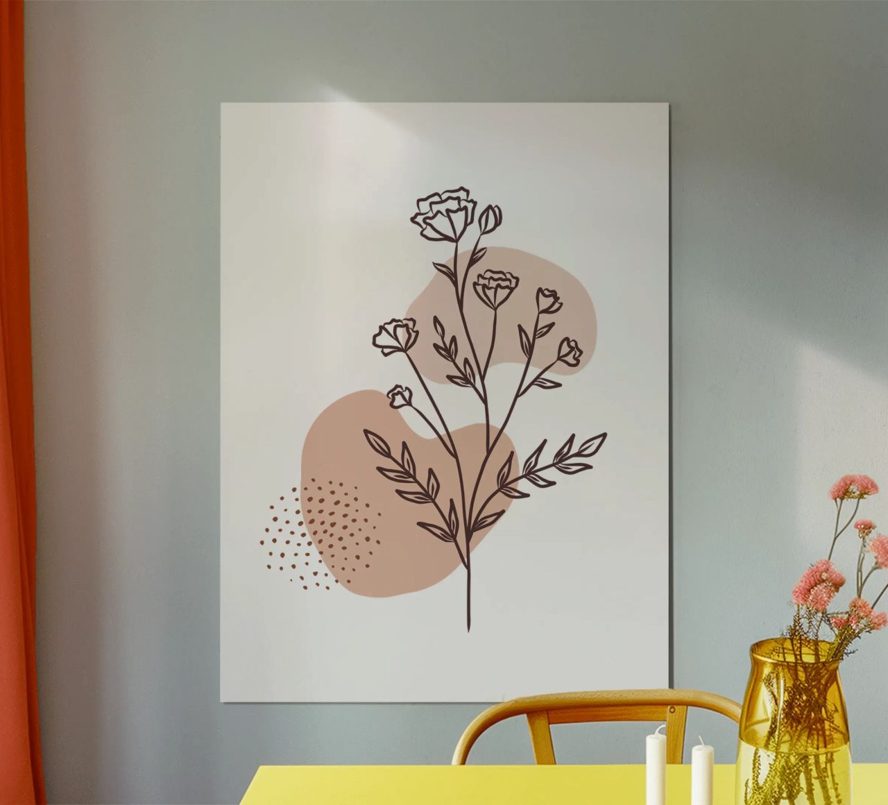 Minimal Rose Poster von Kiroiharu