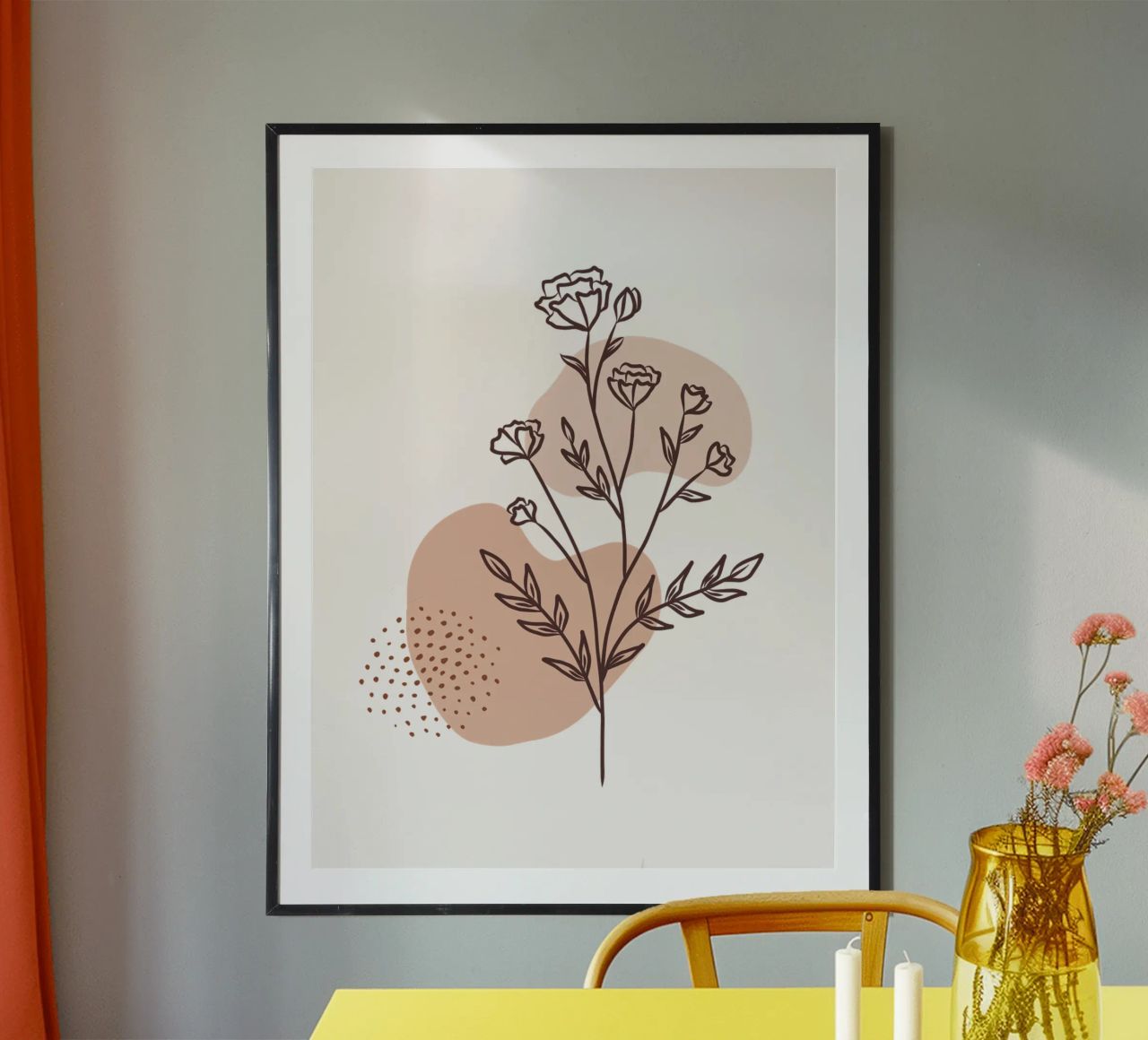 Minimal Rose Poster von Kiroiharu