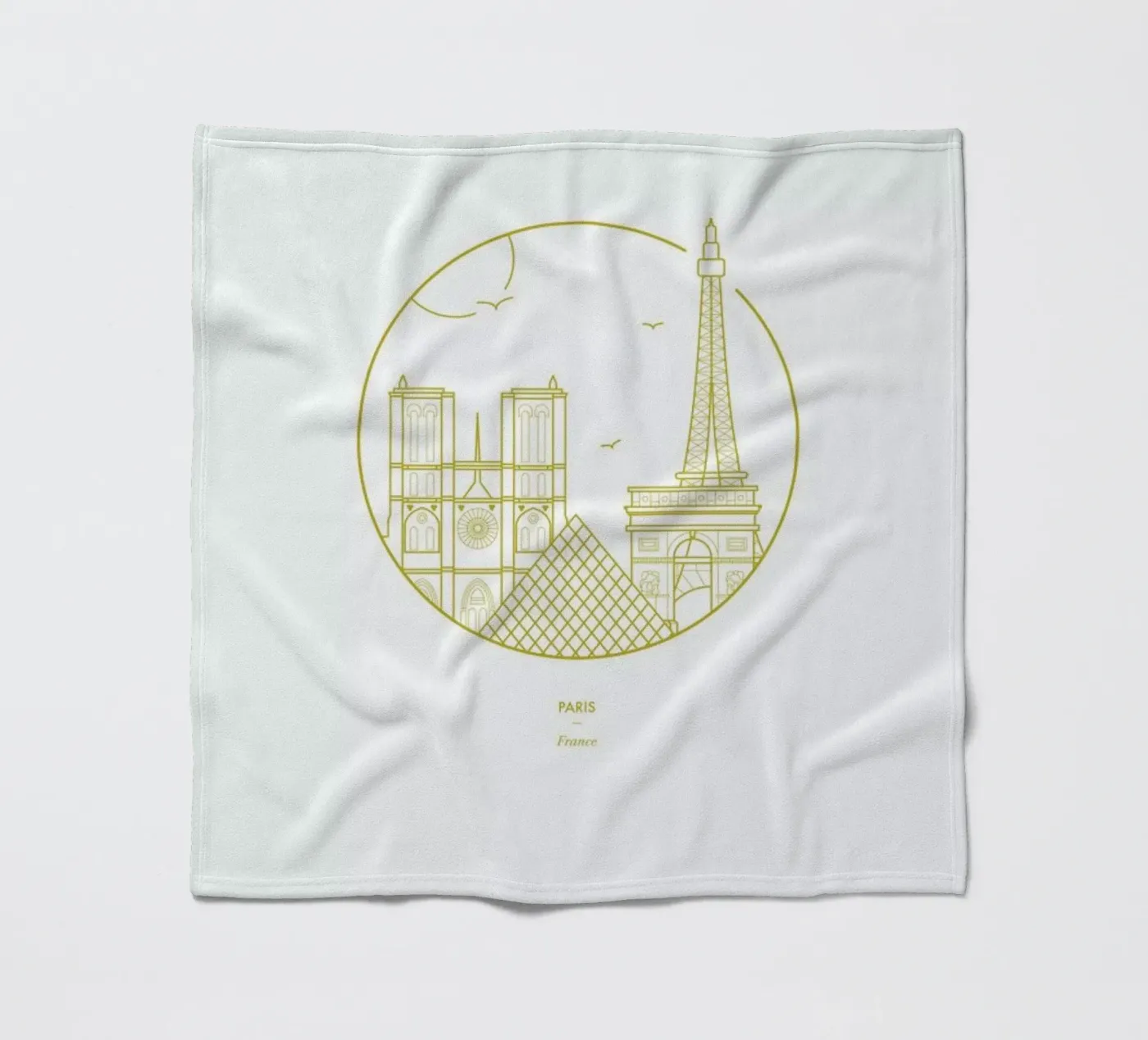 Paris Fleecedecke von Dean Smith