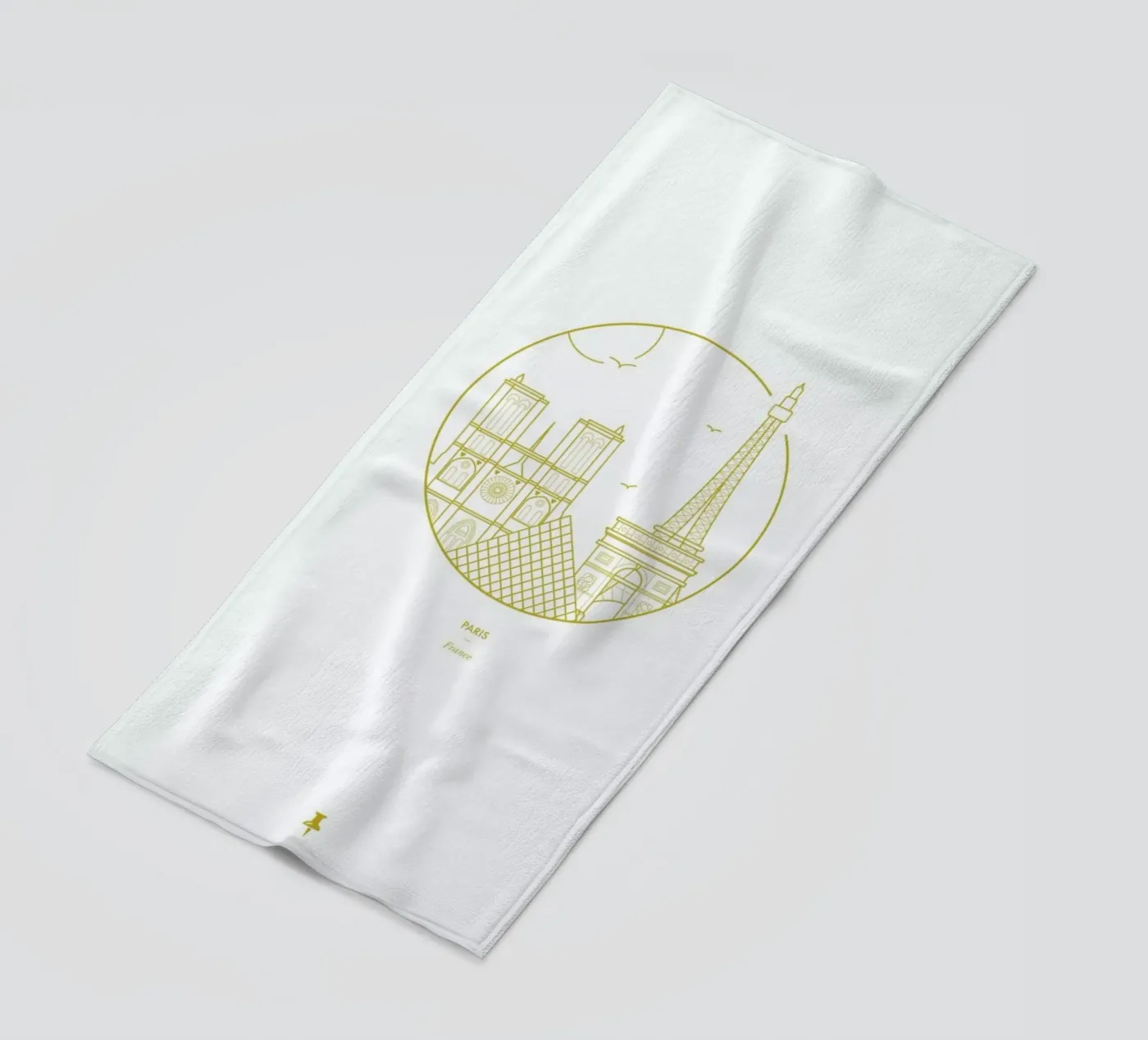 Paris beach towel by Dean Smith
