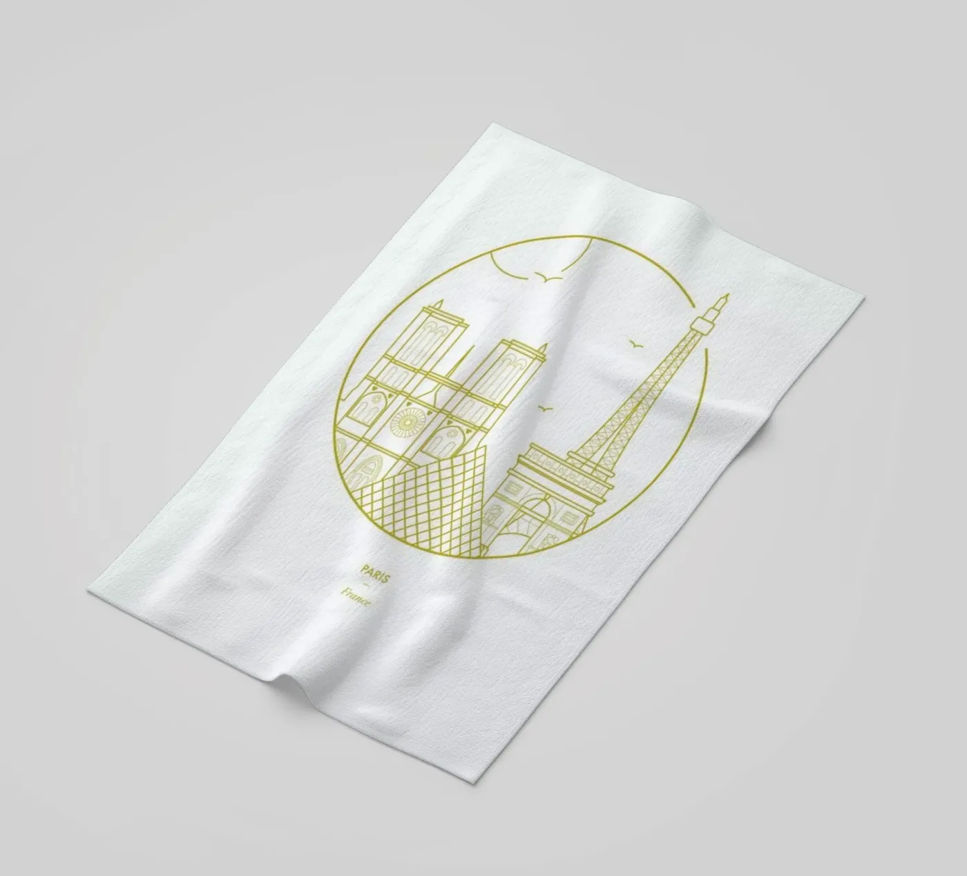 Paris beach towel by Dean Smith