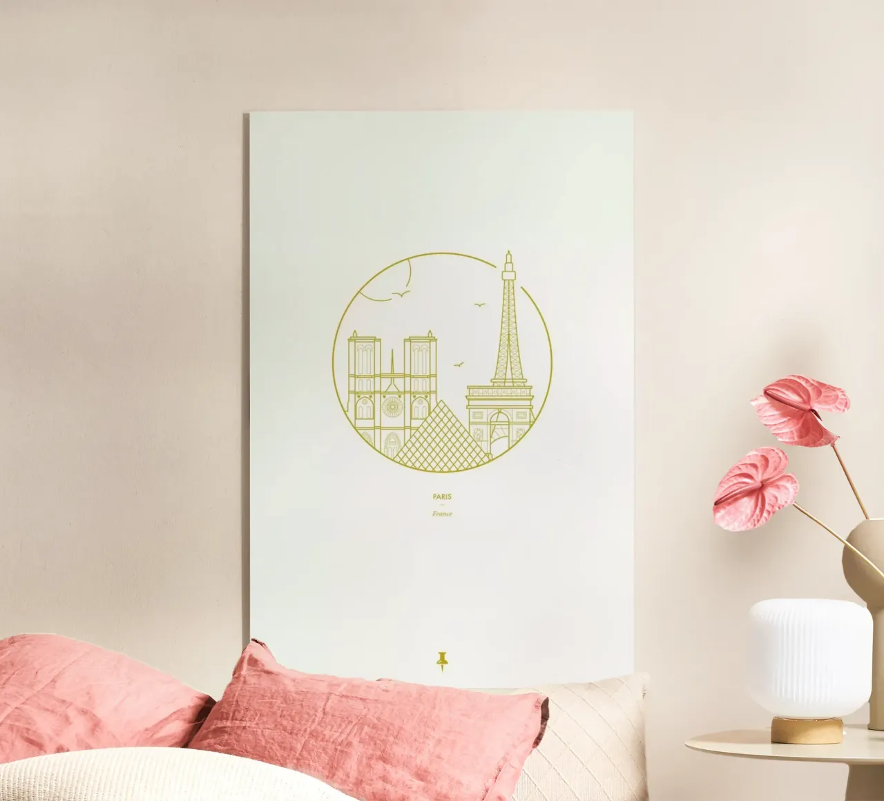 Paris acrylic glass by Dean Smith