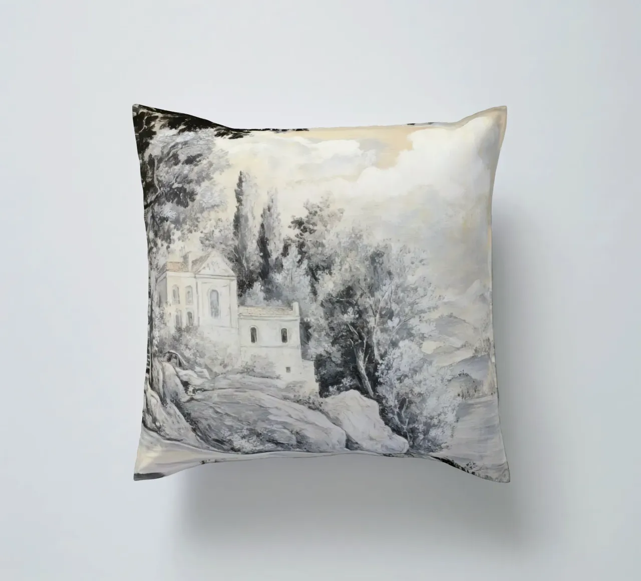 Historic Lakeview Scene cuscino da Vintage World - Uta Naumann