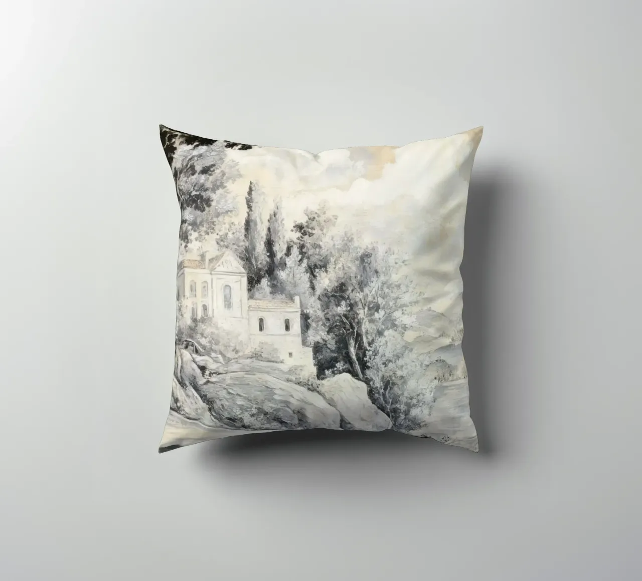 Historic Lakeview Scene cuscino da Vintage World - Uta Naumann