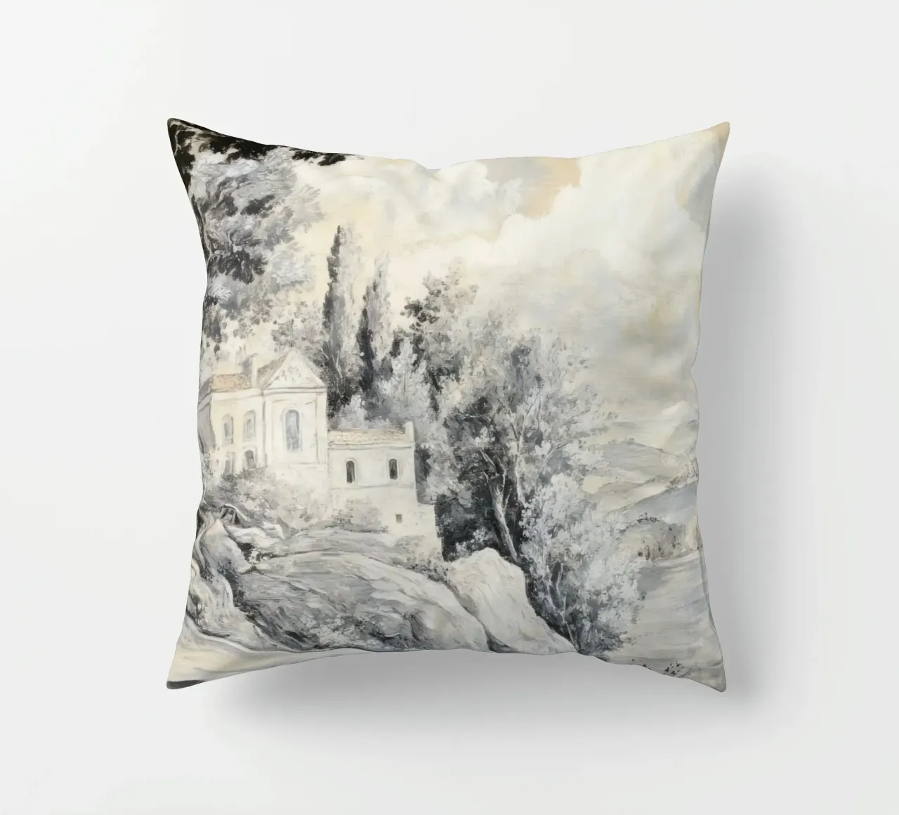 Historic Lakeview Scene cuscino da Vintage World - Uta Naumann