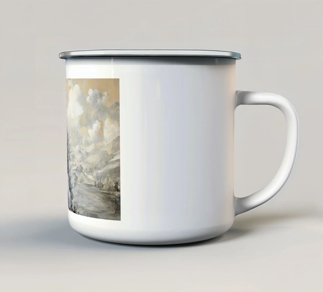 Historic Lakeview Scene tazza in smalto da Vintage World - Uta Naumann