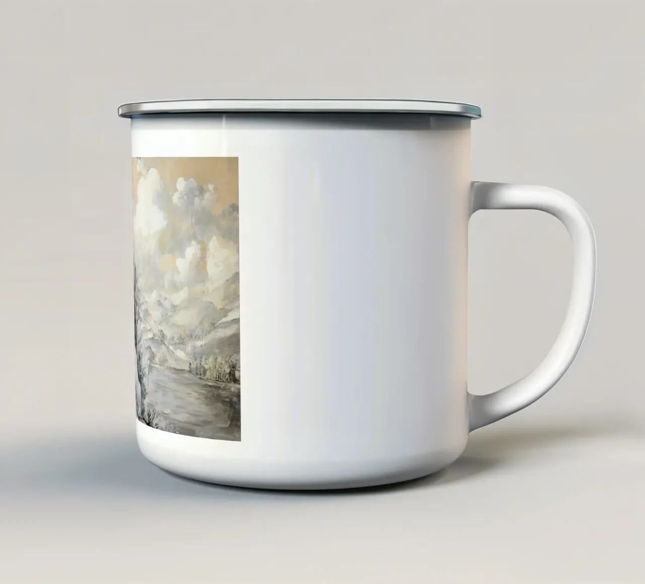 Historic Lakeview Scene tazza in smalto da Vintage World - Uta Naumann