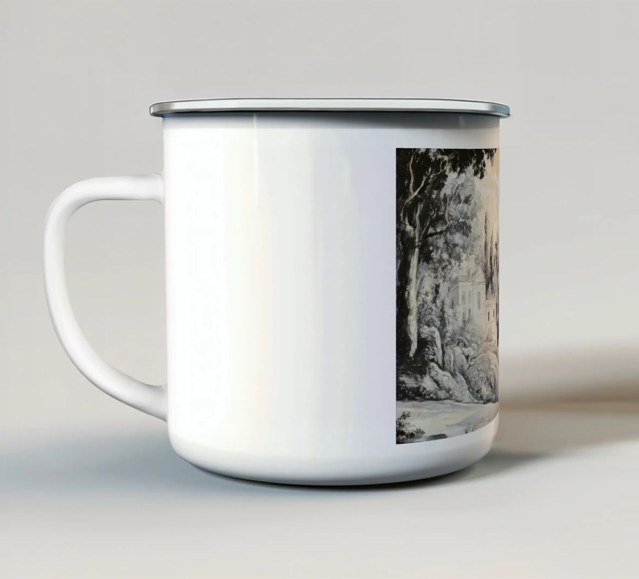 Historic Lakeview Scene tazza in smalto da Vintage World - Uta Naumann