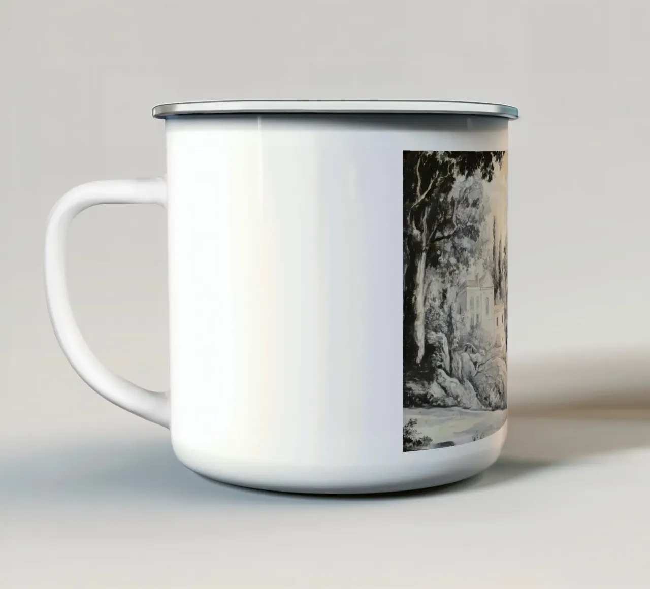 Historic Lakeview Scene tazza in smalto da Vintage World - Uta Naumann