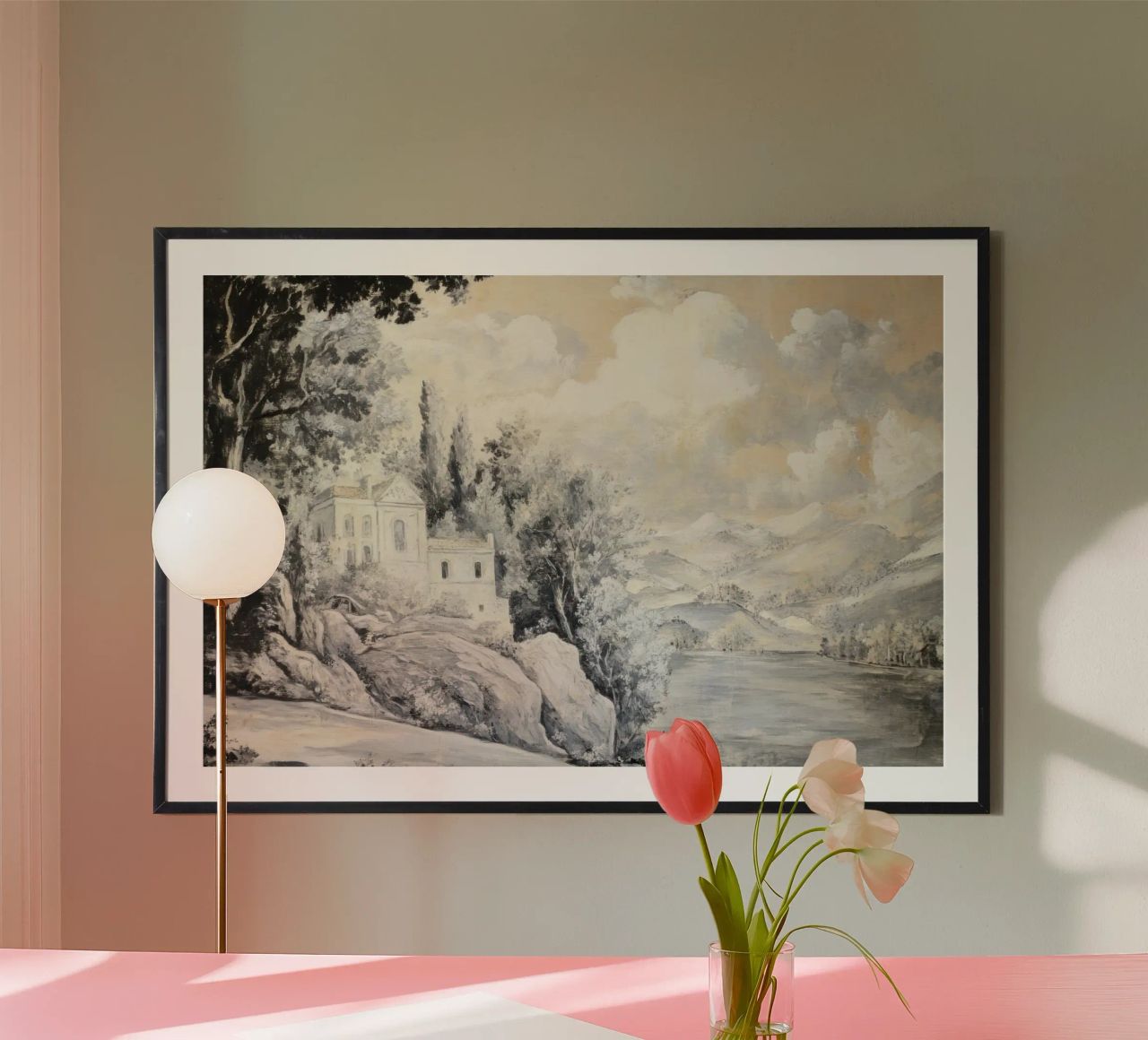 Historic Lakeview Scene poster de Vintage World - Uta Naumann