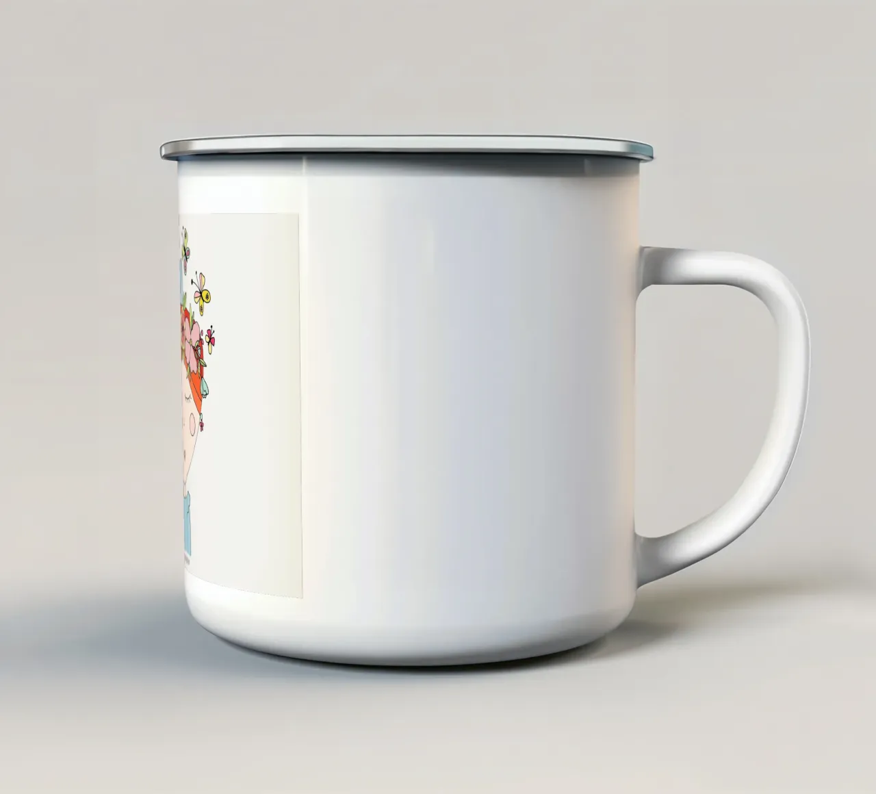 Sommervögelchen tazza in smalto da littlereminder