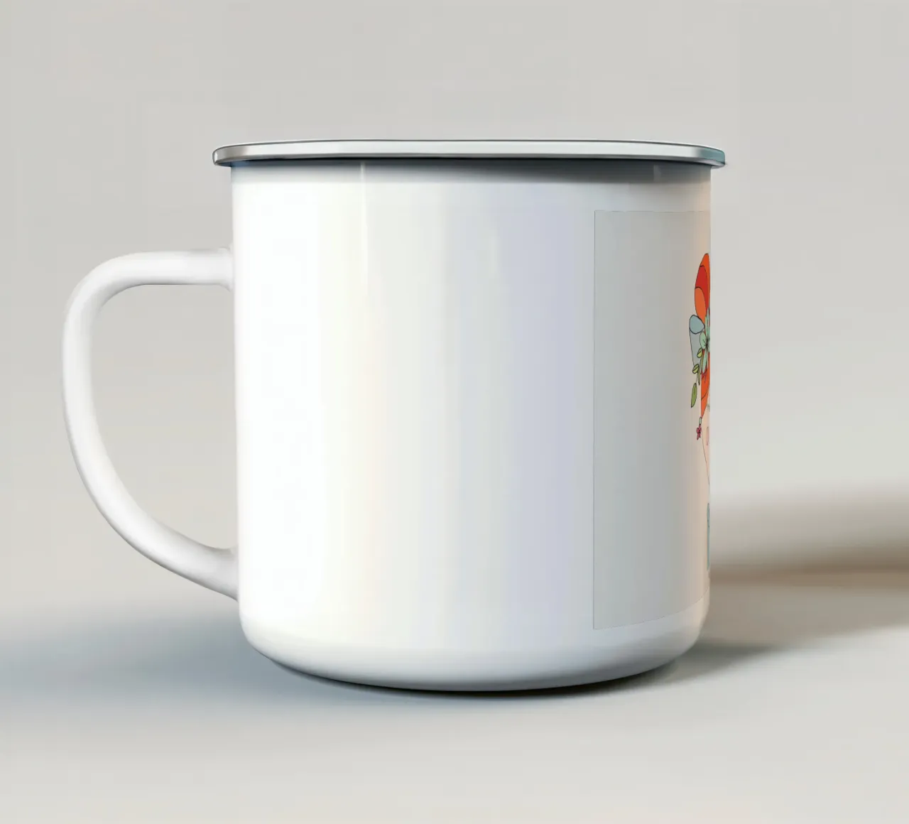 Sommervögelchen tazza in smalto da littlereminder