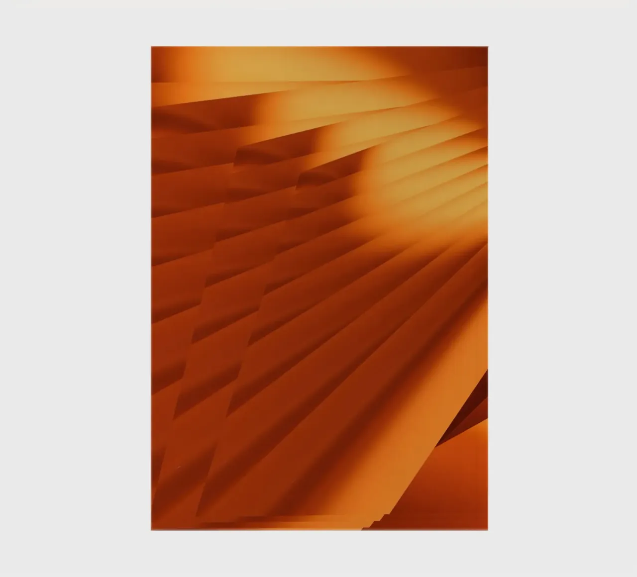 Abstract geometric pattern in orange notebook by Something for you