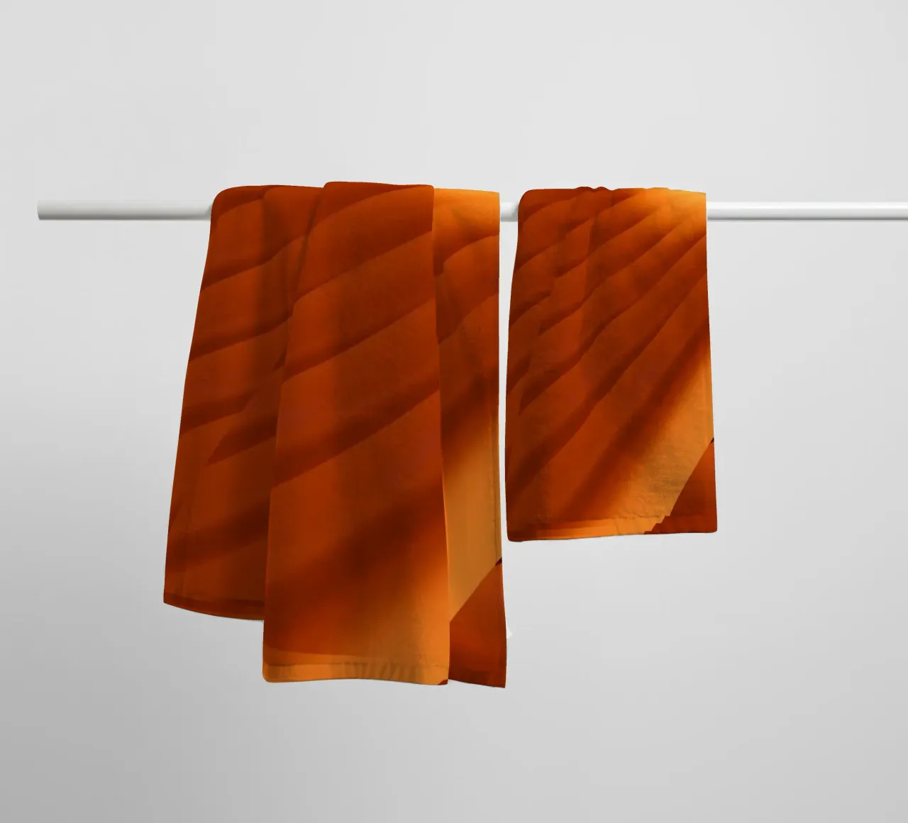 Motif géométrique abstrait orange serviette de bain de Something for you