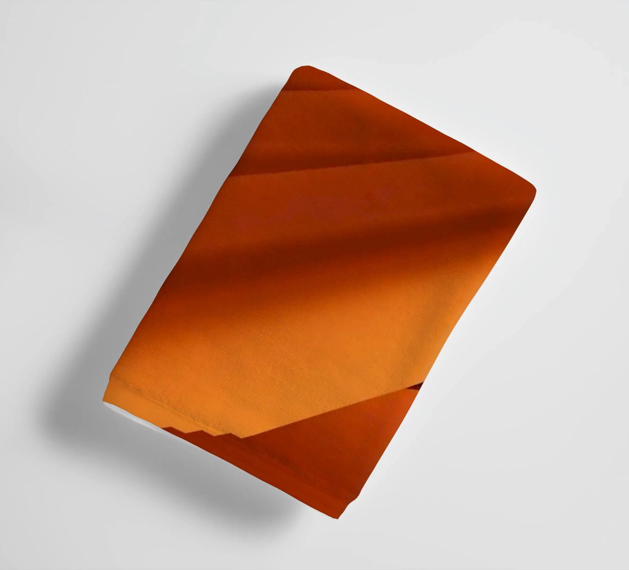 Abstract geometric pattern in orange towel by Something for you