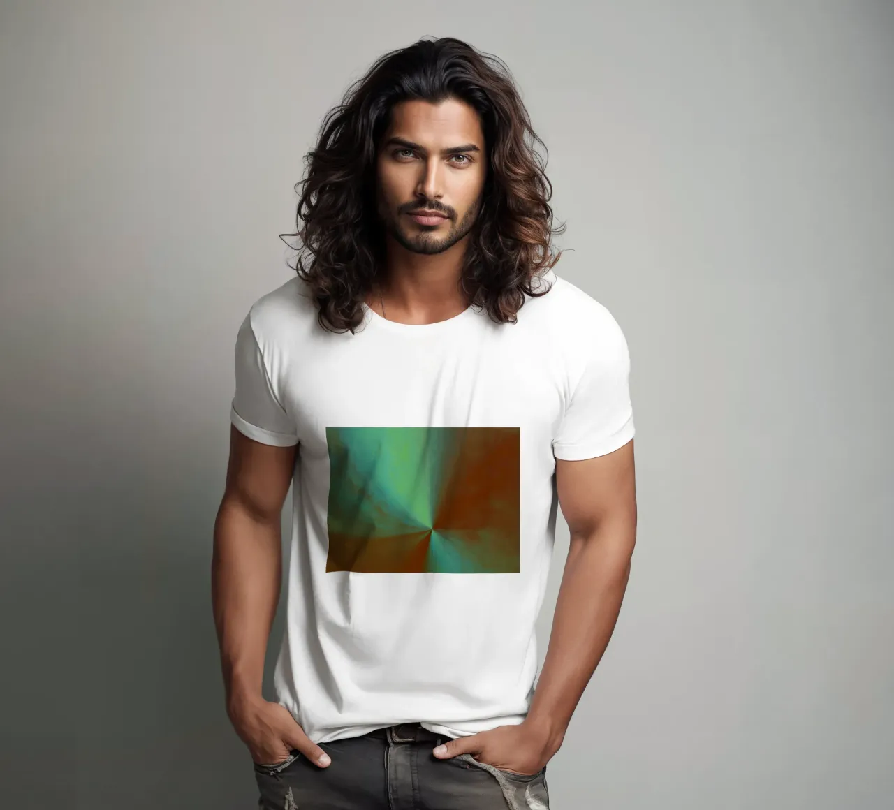 Abstract flowing cosmic image t-shirt by Something for you