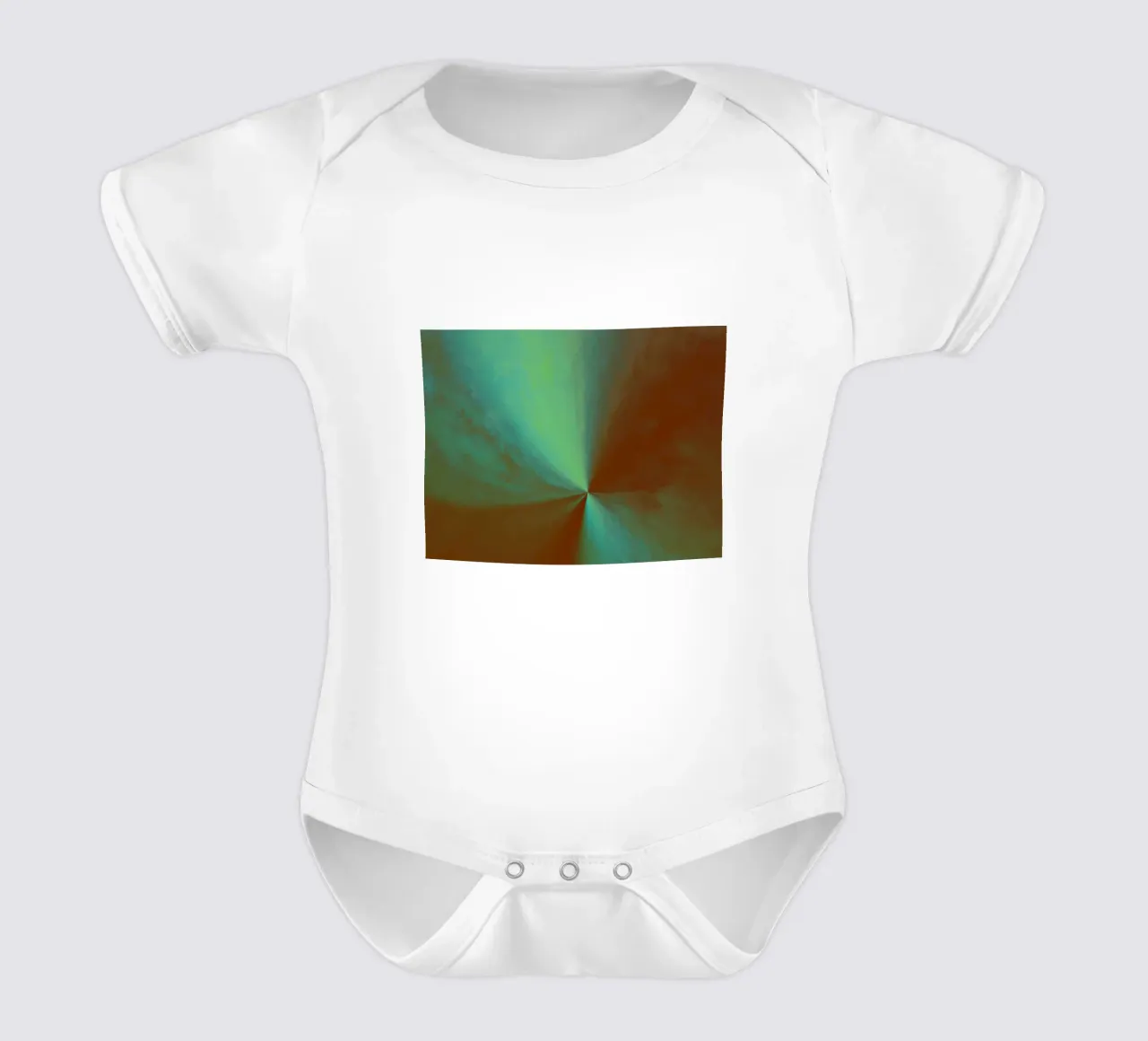 Abstract flowing cosmic image short-sleeve baby romper by Something for you