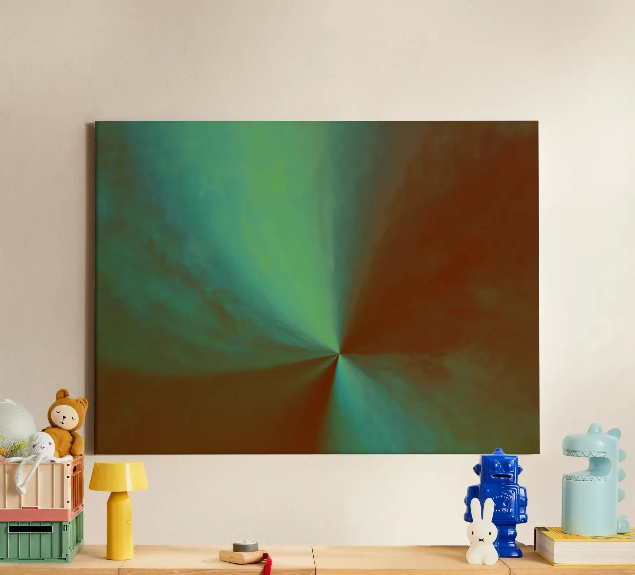 Abstract flowing cosmic image canvas by Something for you