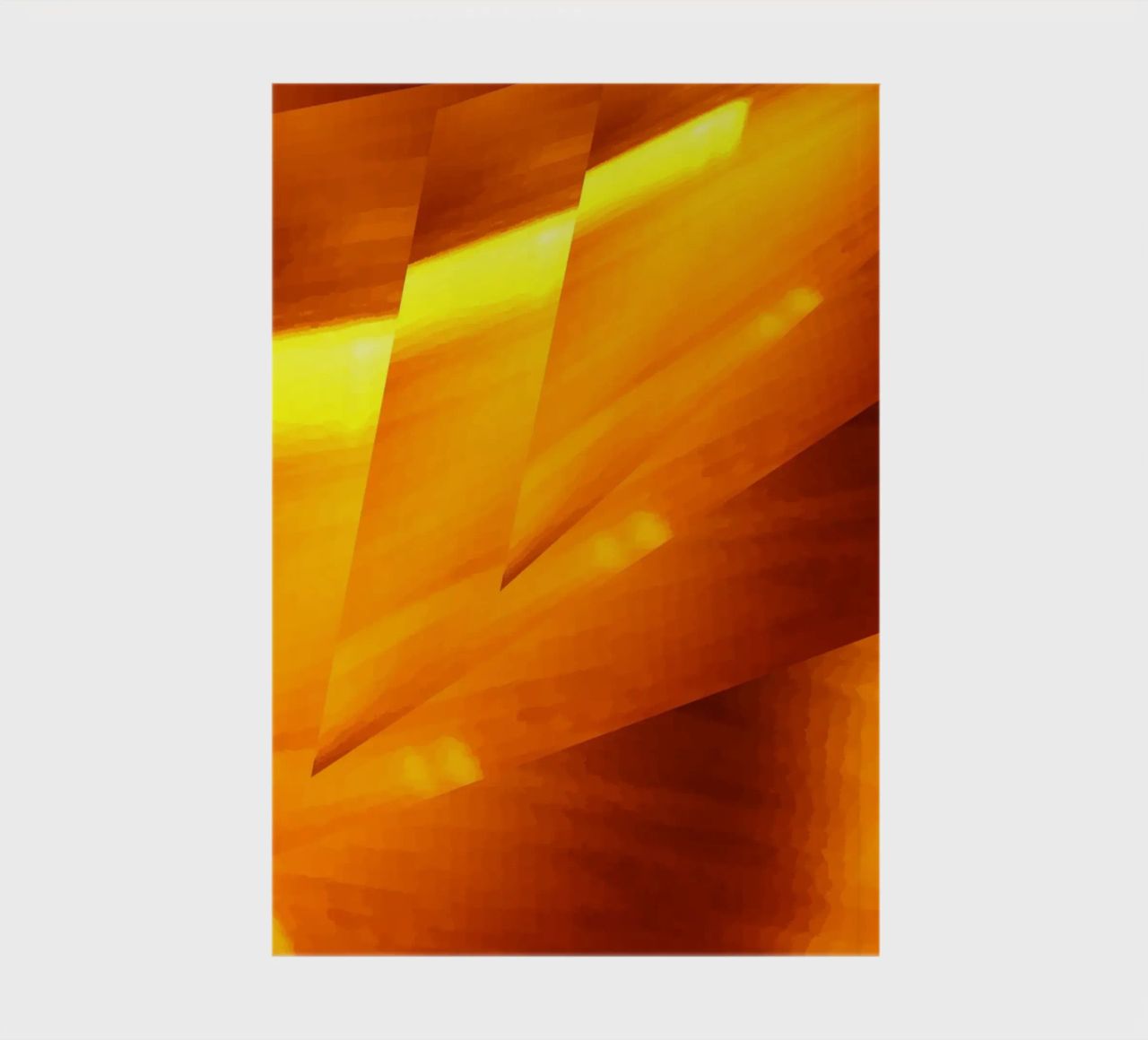 Abstract geometric pattern in yellow and orange notebook by Something for you