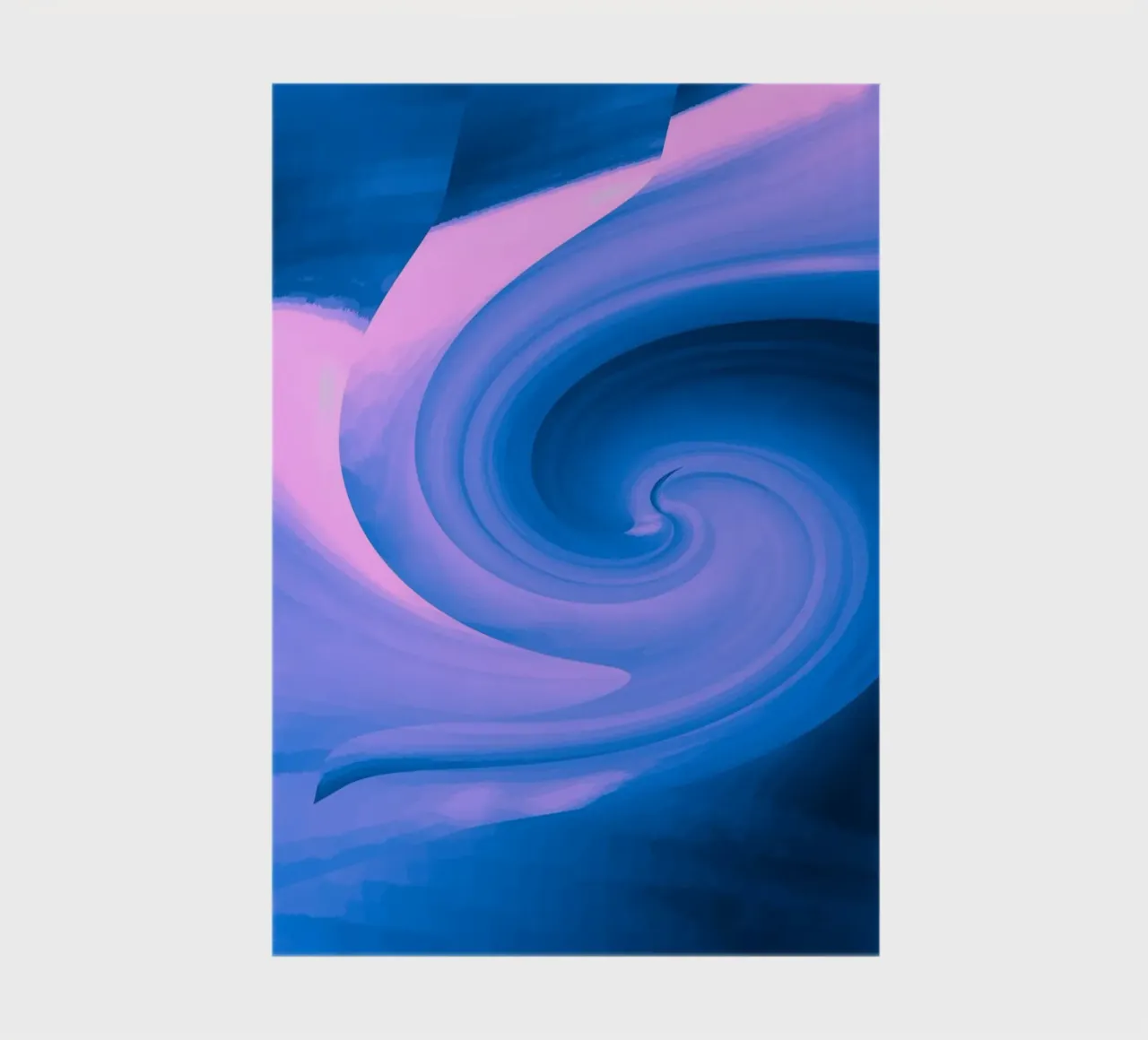 Motivo astratto circolare attorcigliato in blu e rosa diario da Something for you