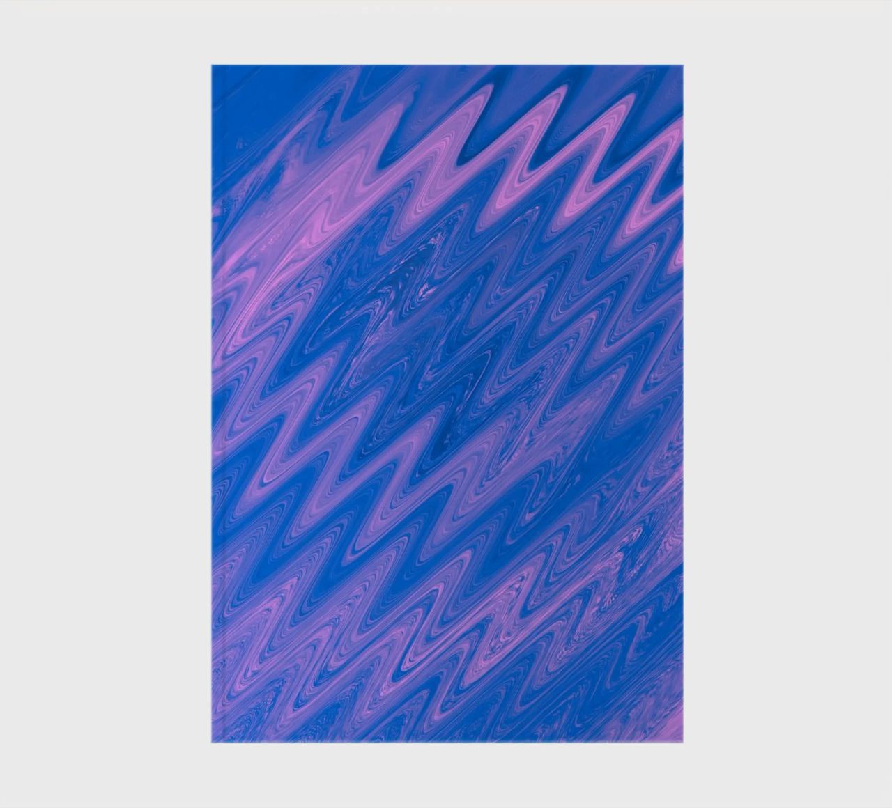 Abstract zig zag pattern in blue and pink notebook by Something for you