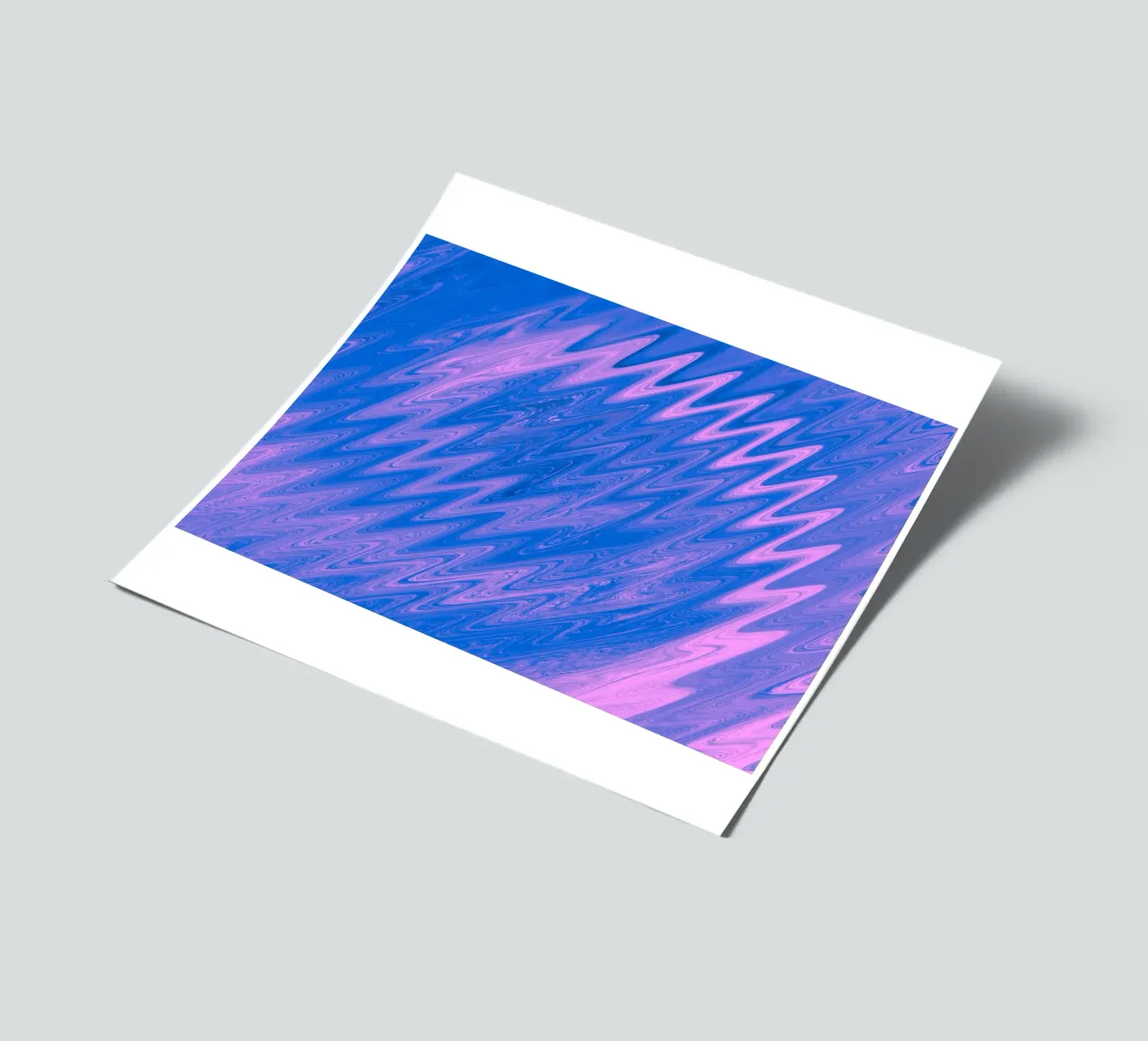 Abstract zig zag pattern in blue and pink sticker sheet by Something for you
