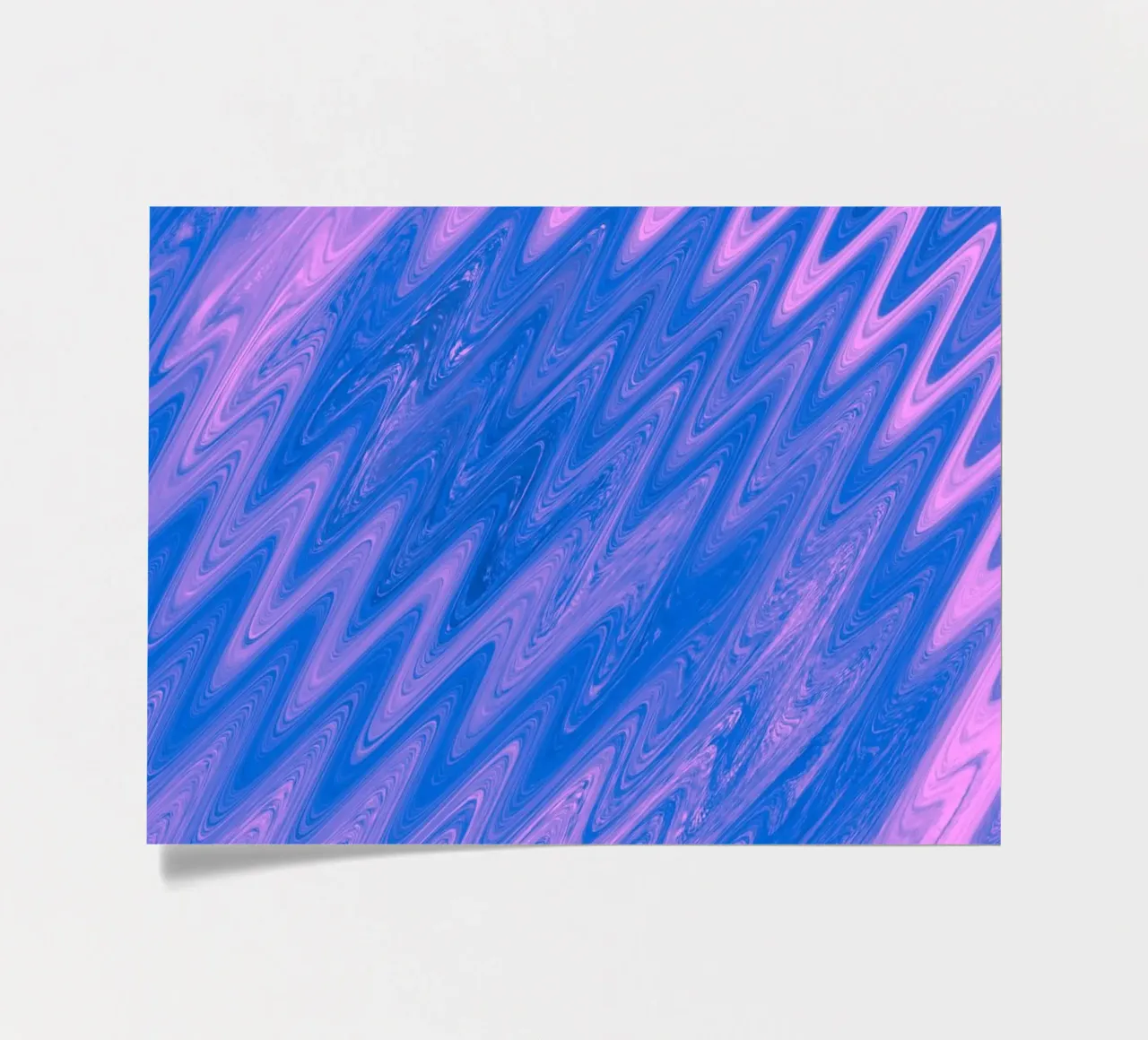 Abstract zig zag pattern in blue and pink sticker sheet by Something for you