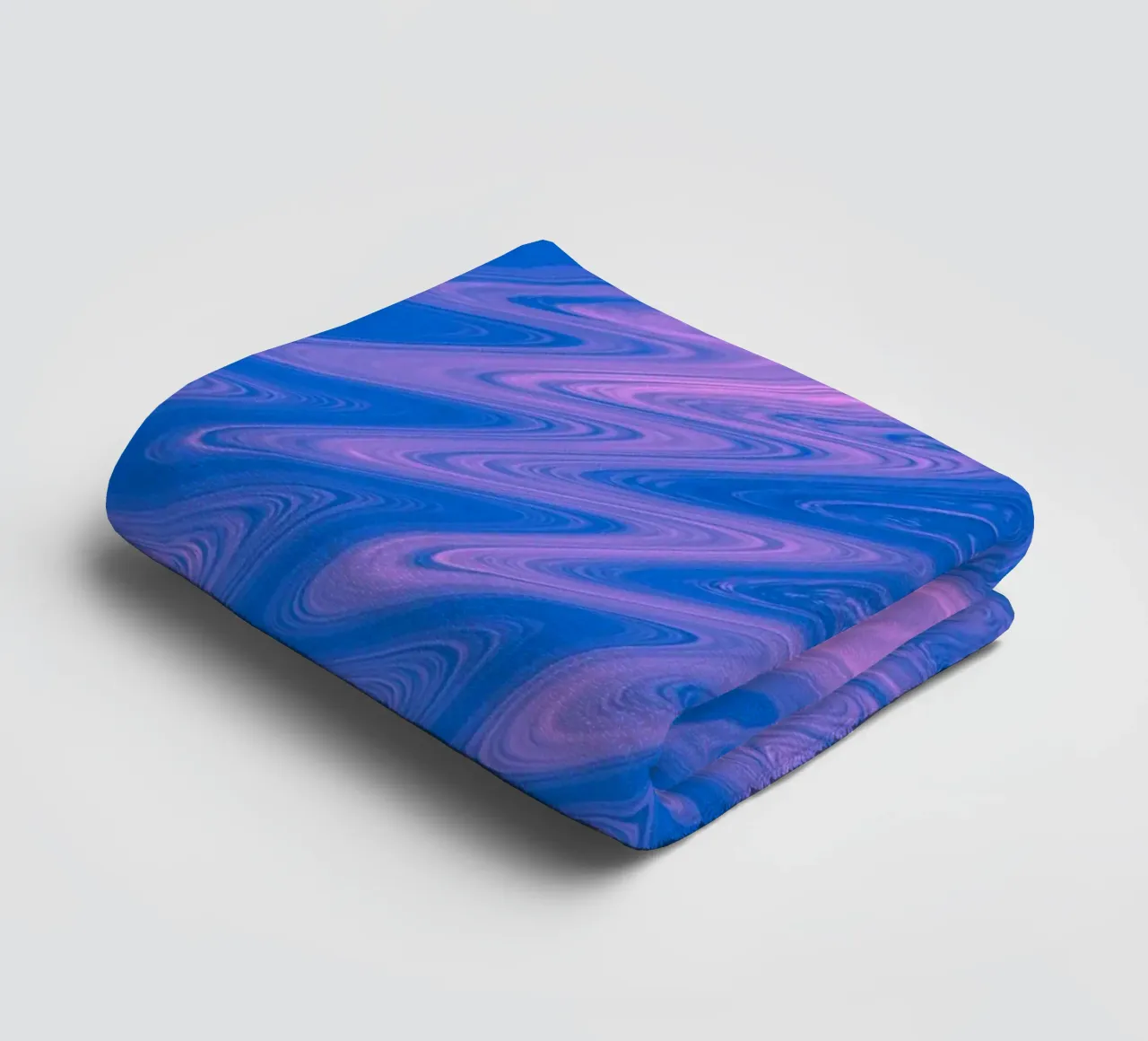 Motif zigzag abstrait en bleu et rose serviette de bain de Something for you