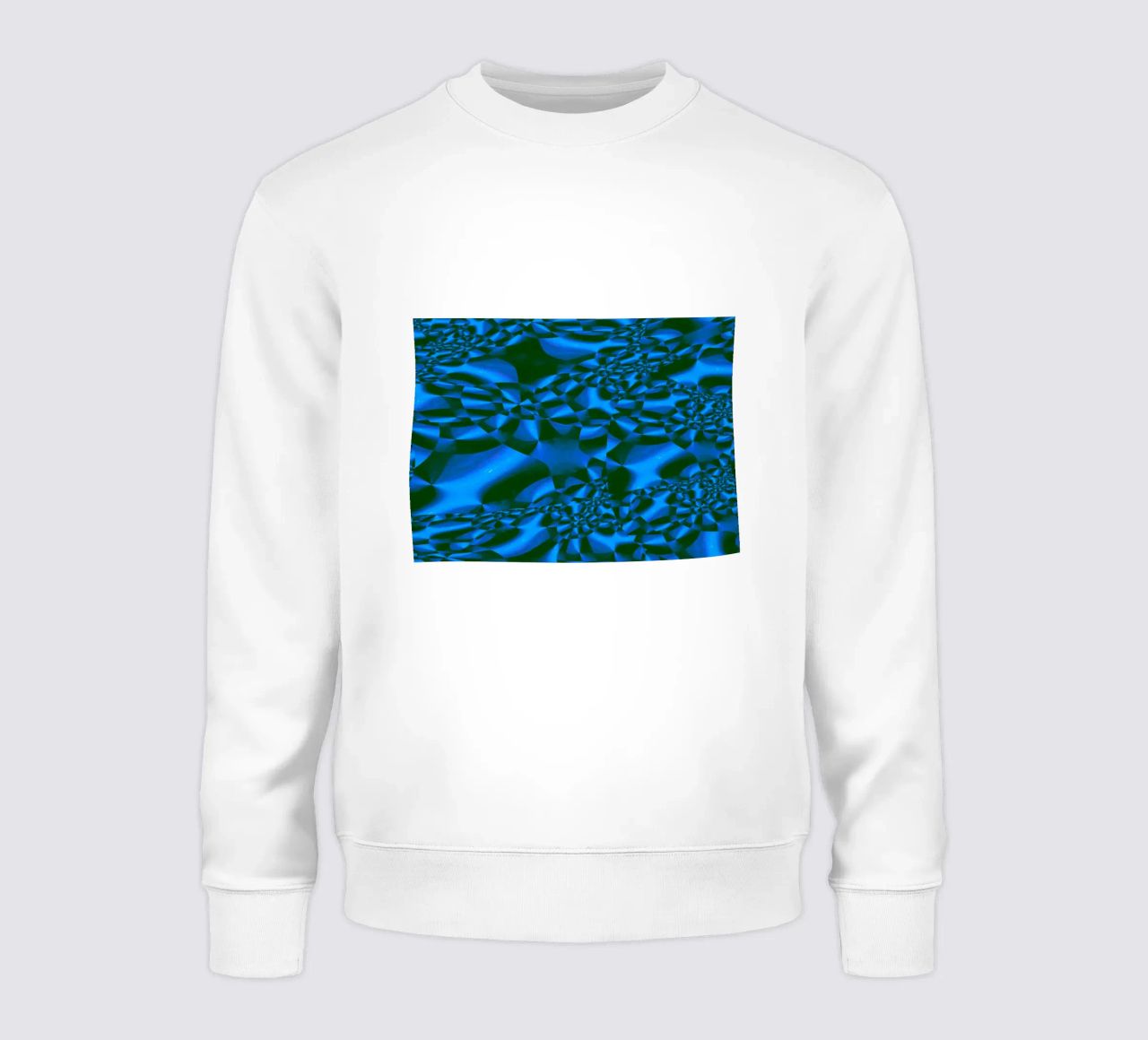 Motivo geometrico astratto 3D in blu e nero felpa da Something for you