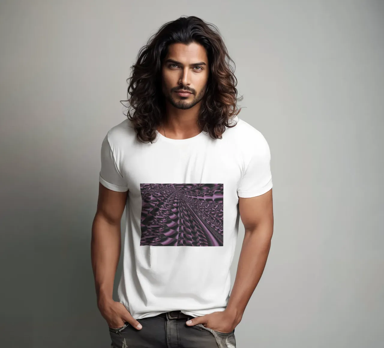 Motif abstrait dynamique en 3D t-shirt de Something for you