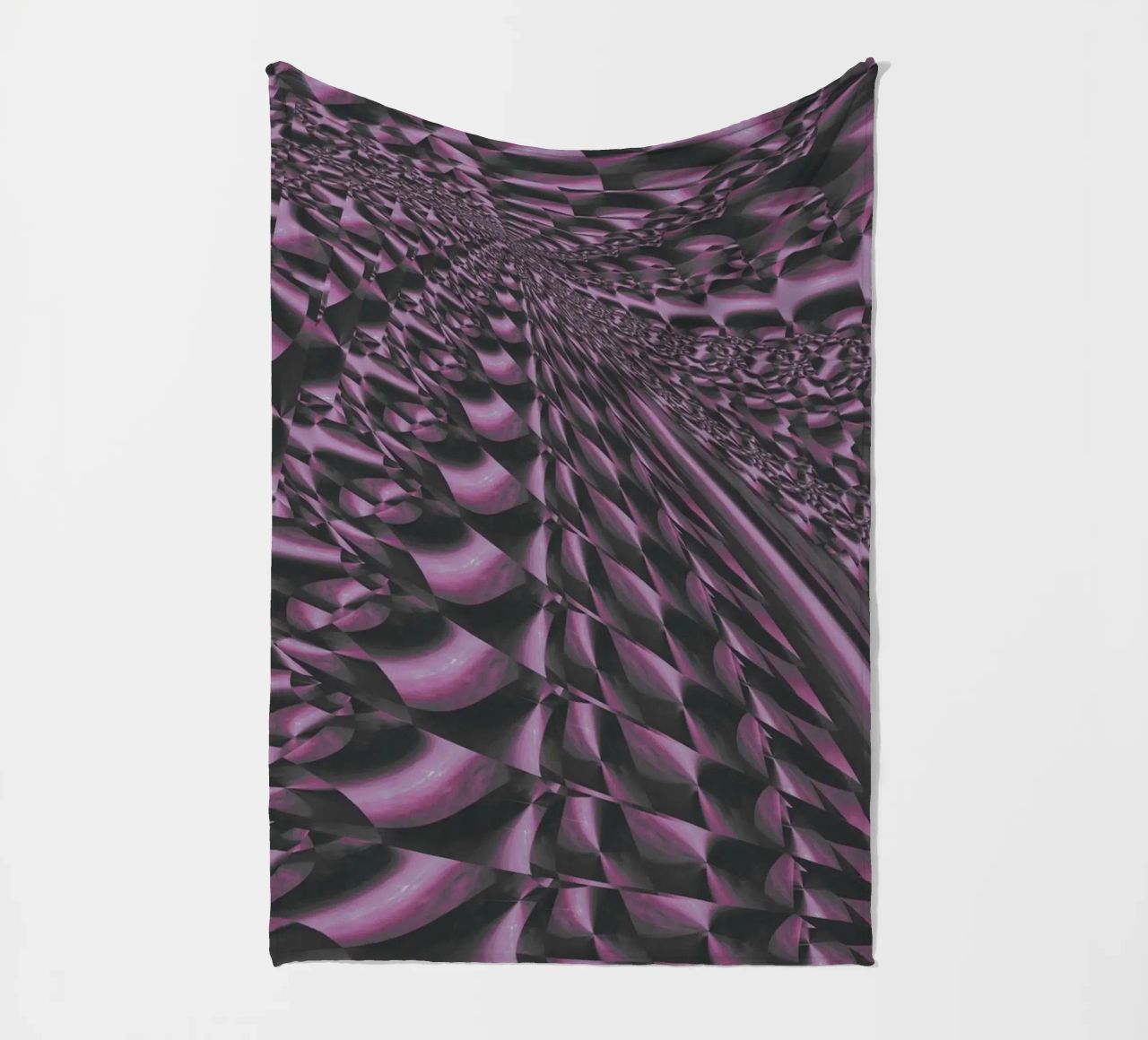 Abstract dynamic 3D pattern fleece blanket by Something for you