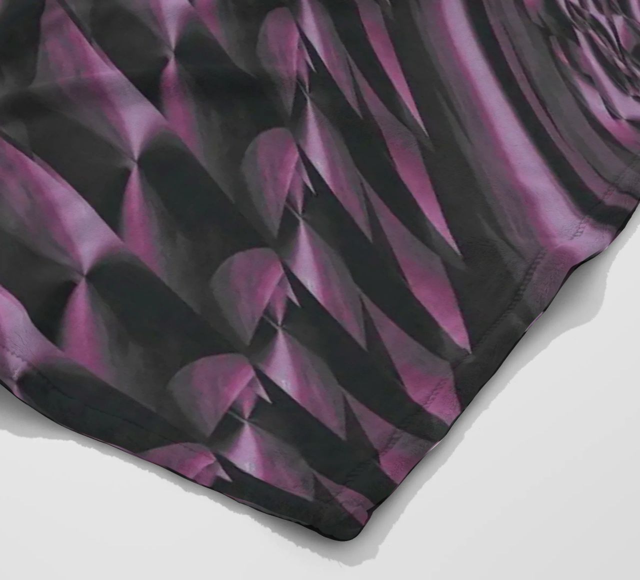 Abstract dynamic 3D pattern fleece blanket by Something for you